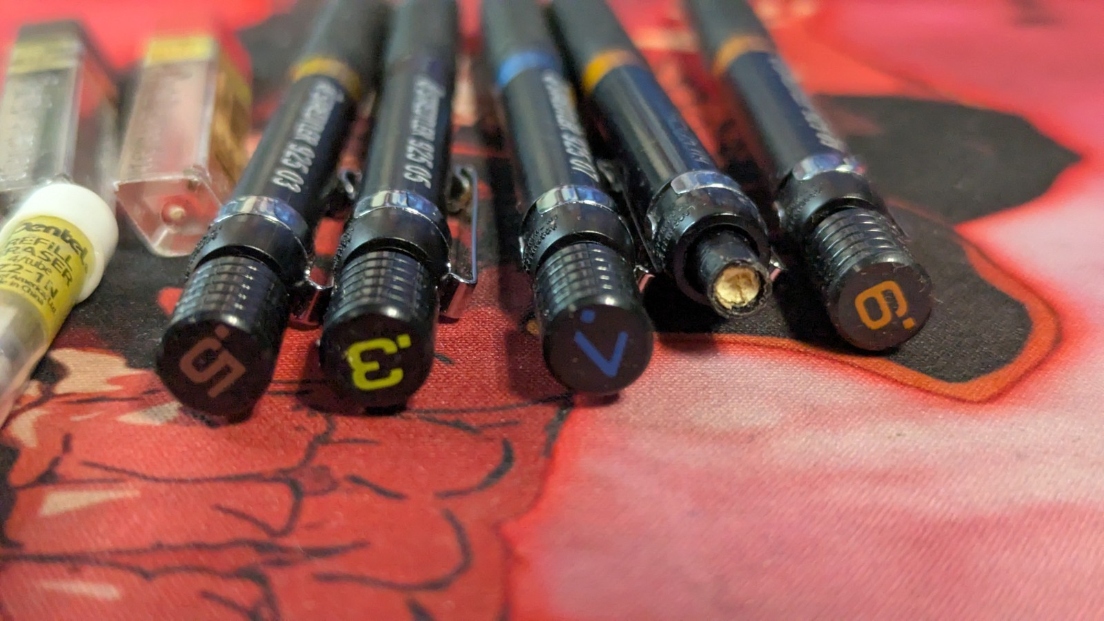 Lot Of 5 Staedtler Mechanical Pencil Set Model 925 03 05 07 09