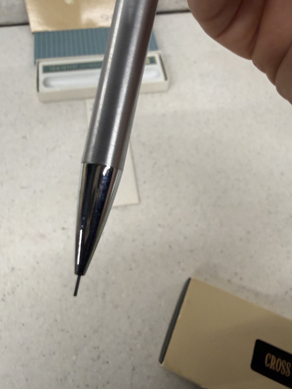 Vintage Sheaffer Fineline Mechanical Pencil 0.5mm Chrome Color New In Box