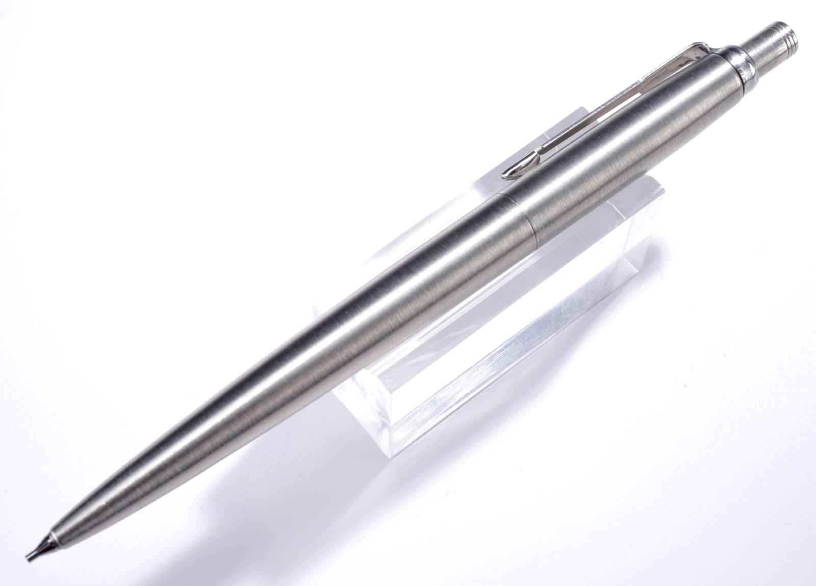 Vintage Parker 45 Stainless Chrome Trim Mechanical Pencil USA (No Monogram) #25