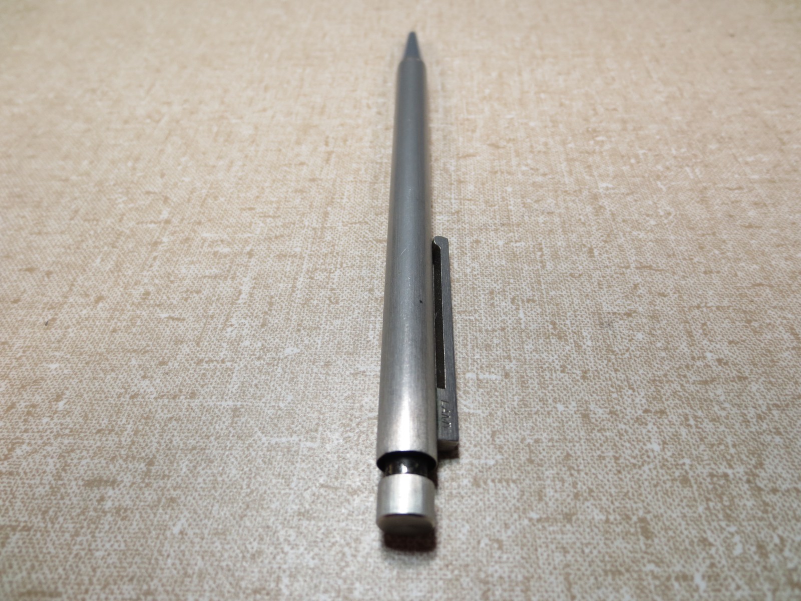 Vintage Lamy CP1 Brushed Steel 0.5mm Mechanical Pencil Black Silver with Box