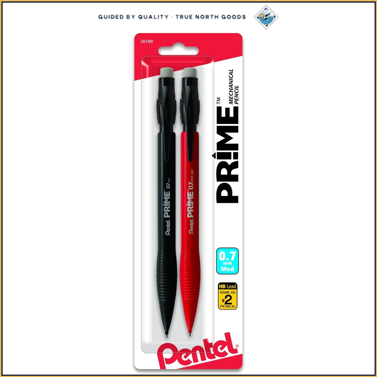 Super Hi-Polymer Lead Mechanical Pencils for Smooth Writing Experience, 2 Pack