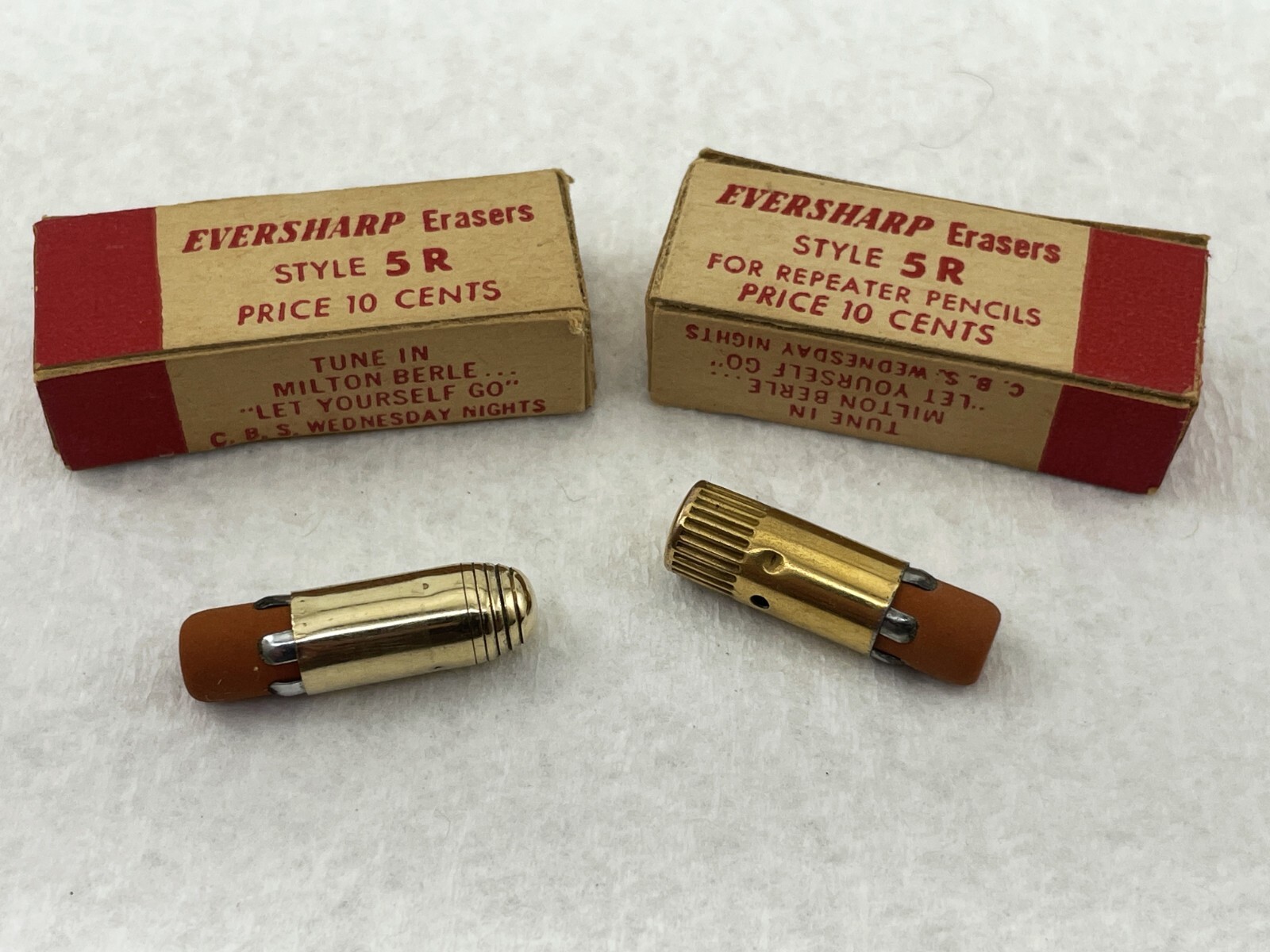 Vintage Wahl EVERSHARP Pencil Erasers ~ NOS Skyline ~ 2 in box ~ $5 ship/+Free