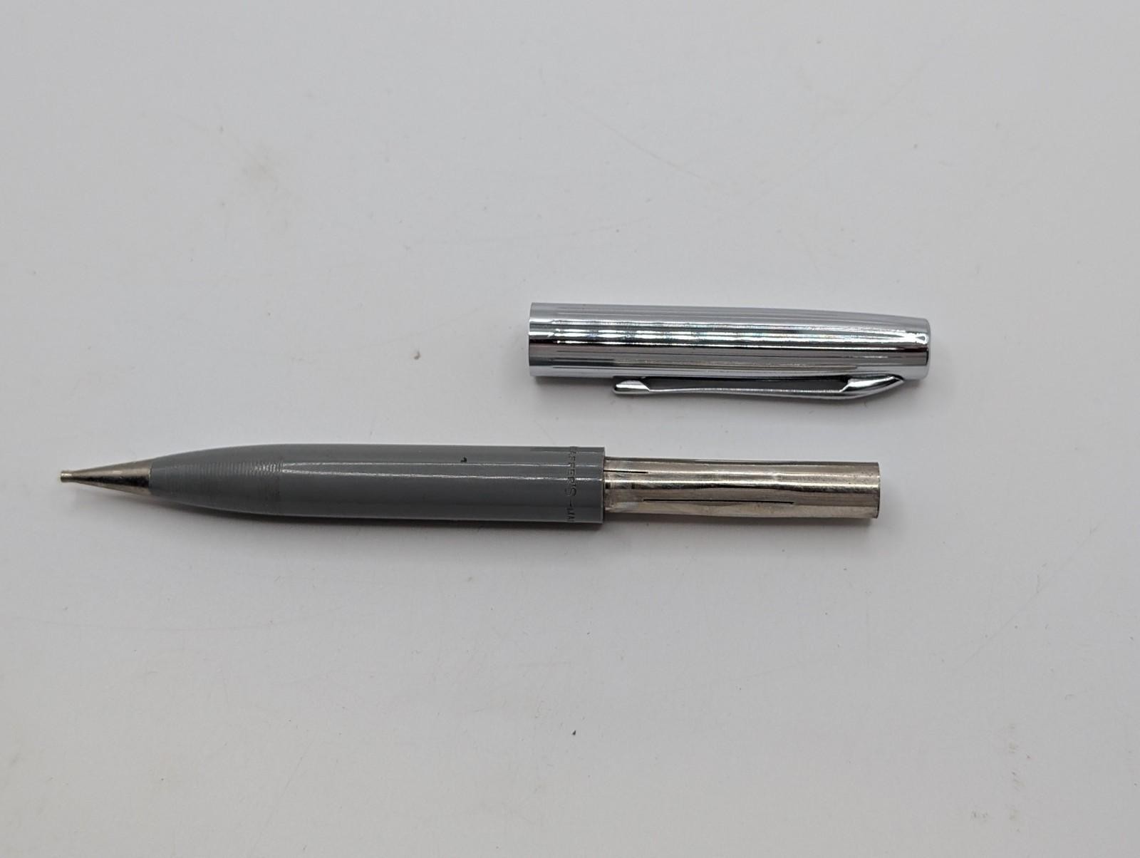 Vintage Sheaffers Grey & Chrome Mechanical Pencil Made In USA