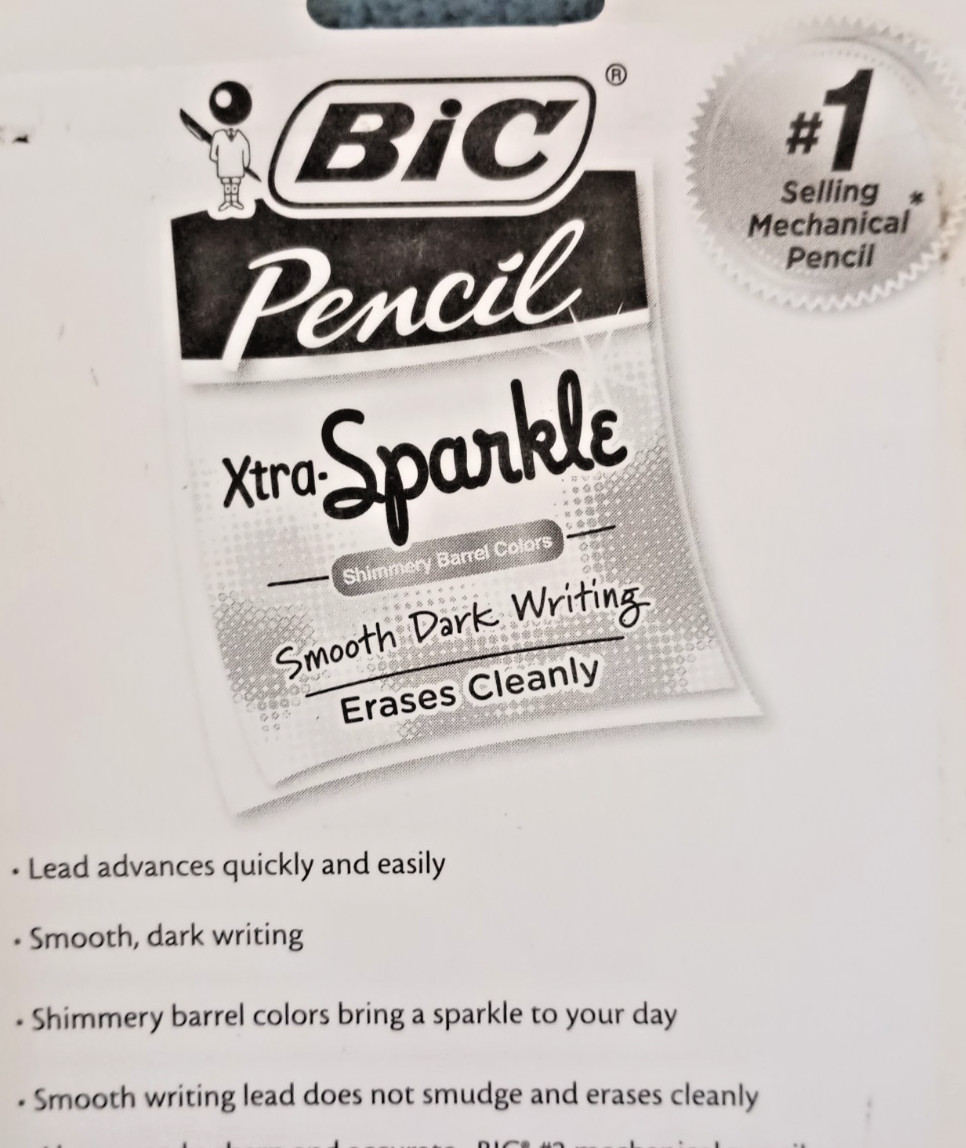 4 PACK BIC Xtra-Sparkle Mechanical #2 Pencils 0.7 mm 24 ct Each Smooth Writing