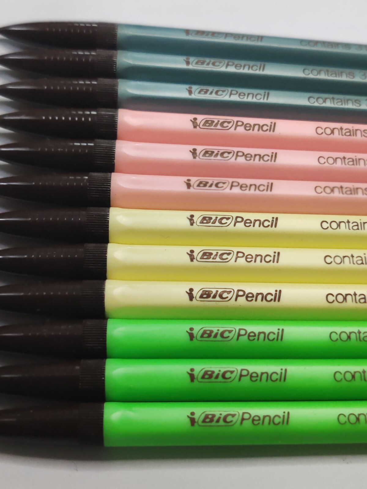 Bic New Vintage Very Rare Color Mechanical Pencil 12 Pcs / France , 80S