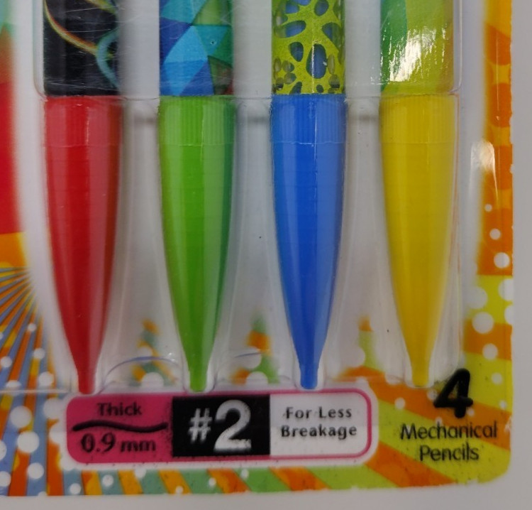 New Old Stock 2014 BIC Xtra Craze Intense Design 4 Pack Mechanical Pencils Lot 2