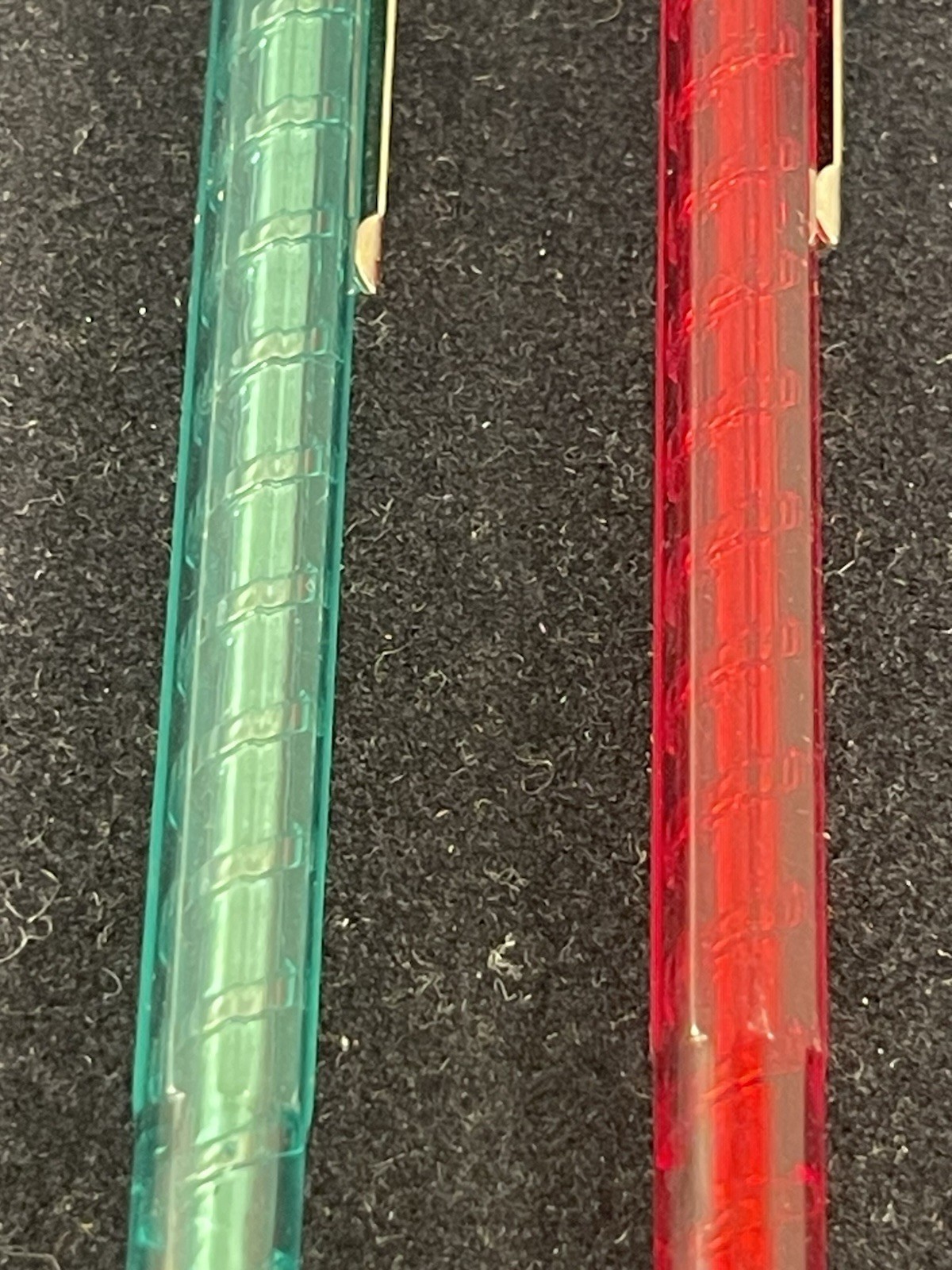 2 Vintage Wearever State of California Mechanical Pencil Red / Green Translucent