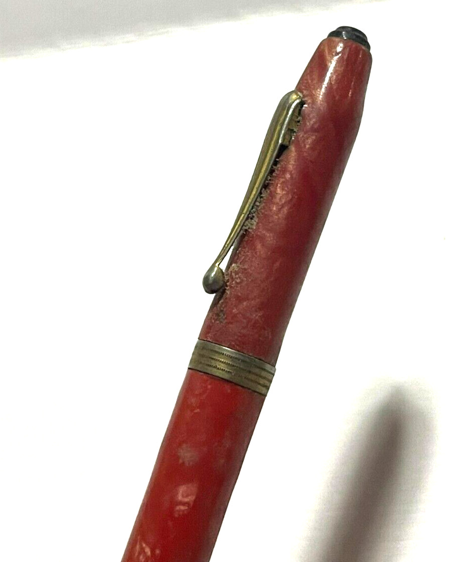 Rare Vintage c.1930s Mechanical Golf Pencil Bridge Cards Lovely Marble 4″