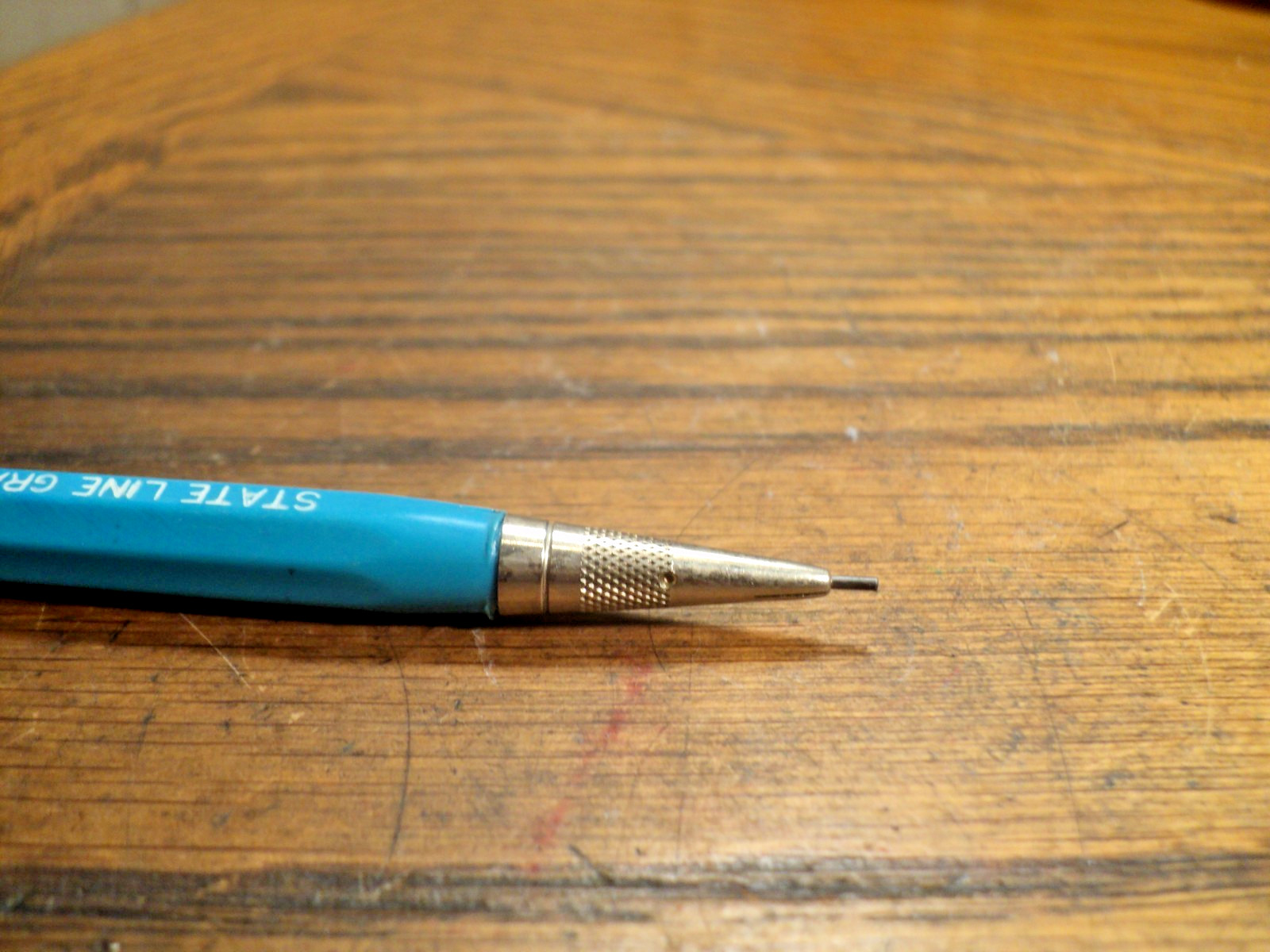 Vintage Durolite Mechanical Pencil State Line Grain State Line Coop 5-5/8″ Long