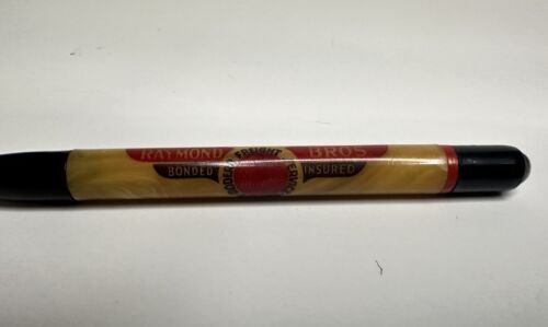 Antique Art Deco bakelite butterscotch multi color mechanical Advertising Pencil