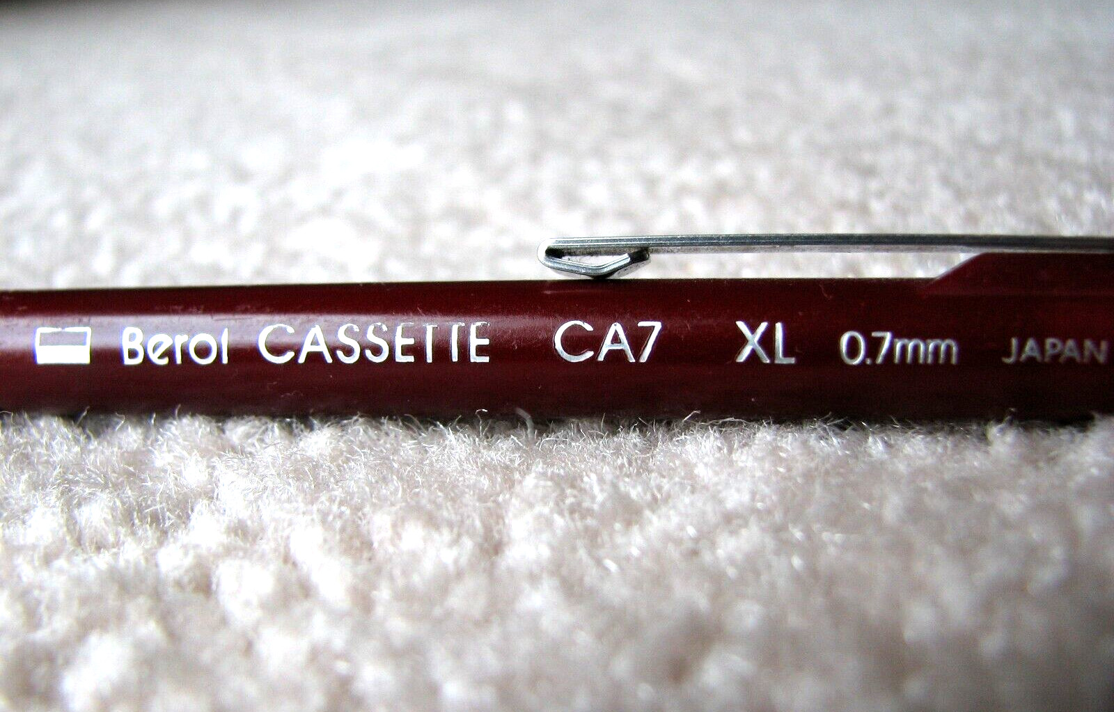 Vintage Berol Cassette CA7 XL 0.7mm Mechanical Pencil Maroon Japan Great