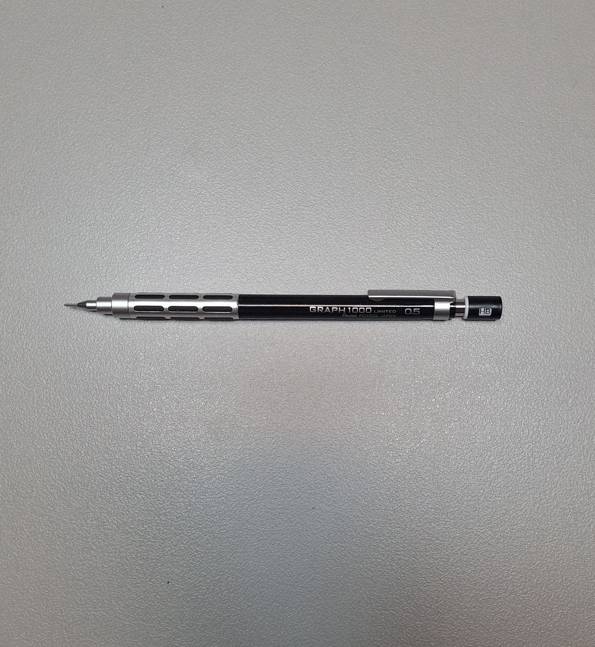 Pentel Discontinued Mechanical Pencil – Graph 1000 Limited Edition 8 Pearl Black