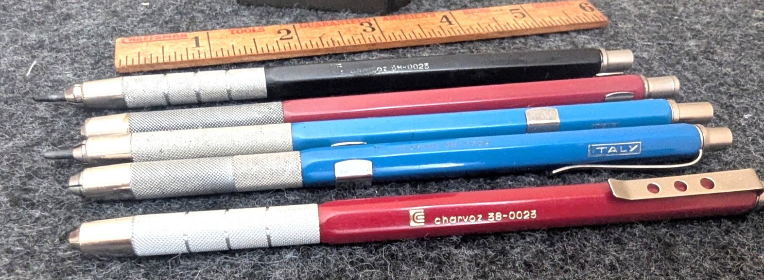 Lot of 5 Charvoz 38-0023 + 38-022 Drafting Lead Holders Italy JM
