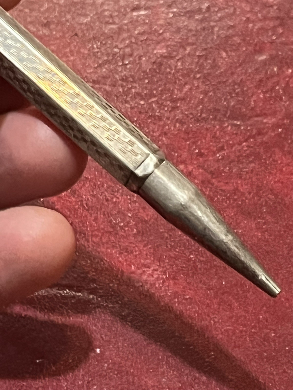 Antique Sterling Mabie Todd & Co. NY Silver Fyne Poynt Mechanical Pencil