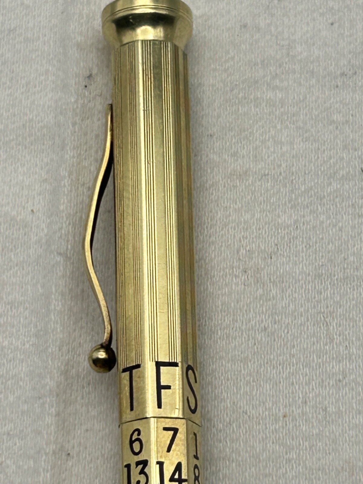 Perpatual Calendar 14K Solid Gold Pencil-Exc. Condition