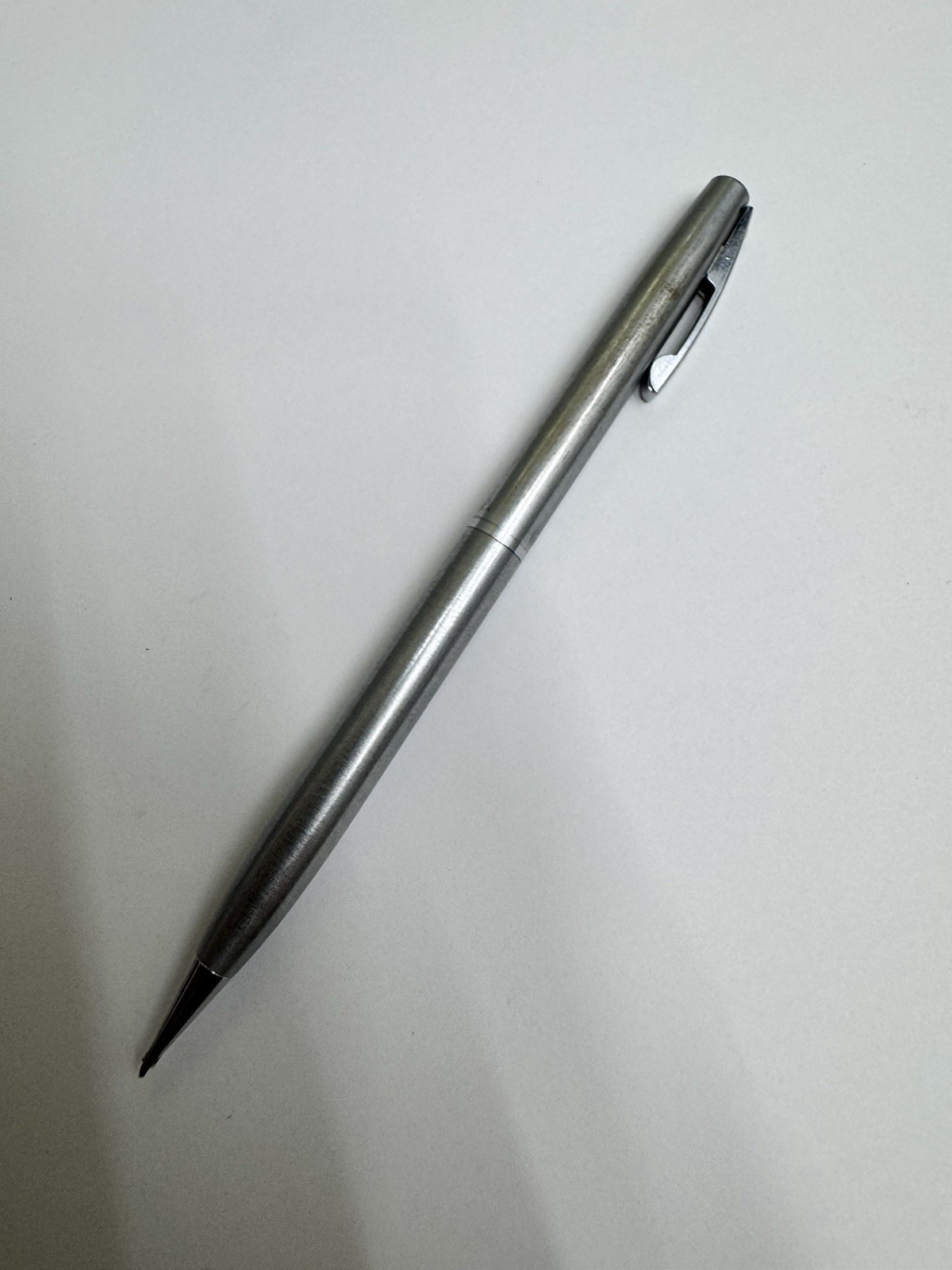 Vintage SHEAFFER White DOT Chrome Twist Mechanical Pencil 0.9mm