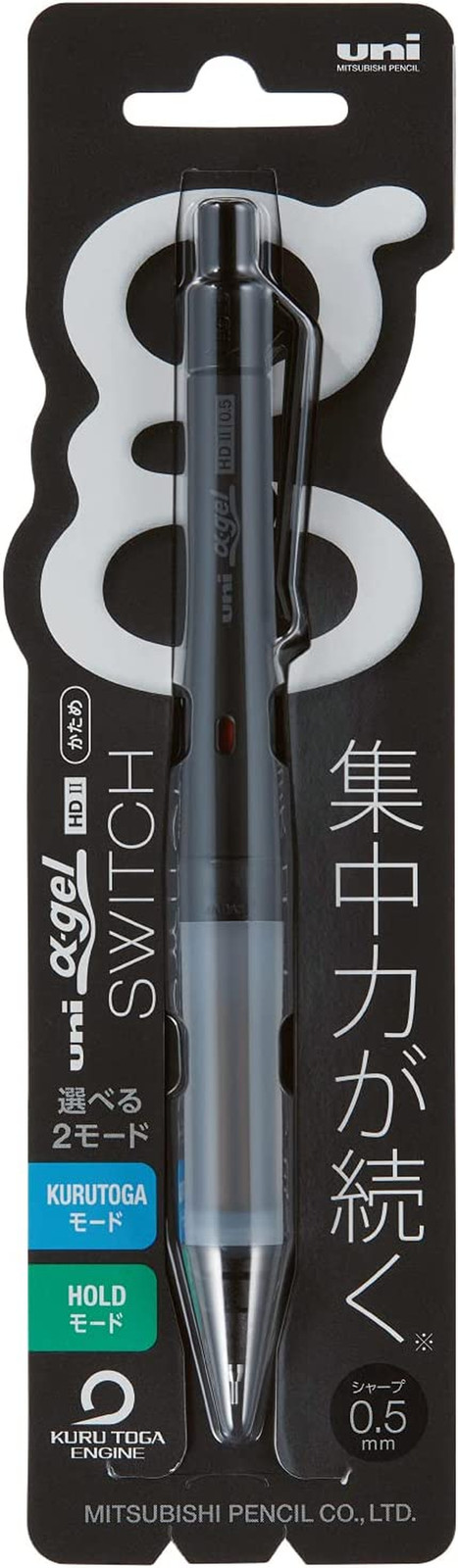 Alpha-Gel Switch Mechanical Pencil, 0.5 Mm, Black Body (M51009GG1P.24)