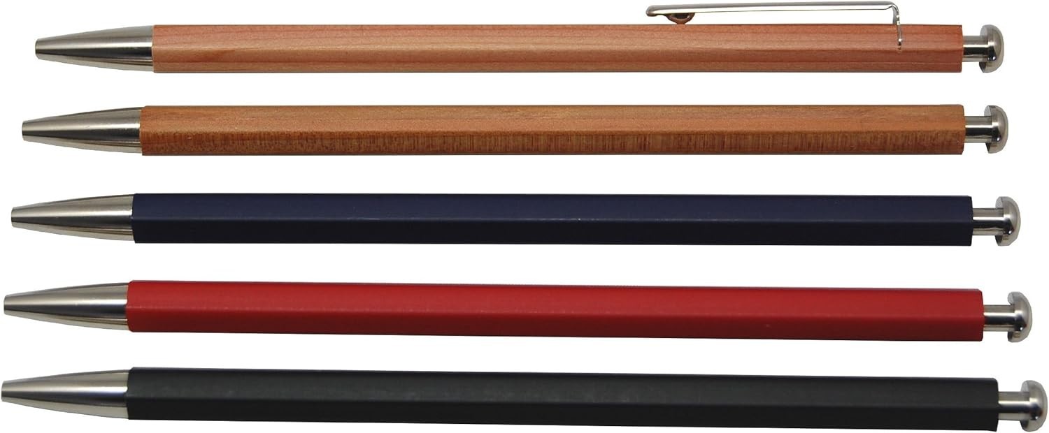 Kitaboshi 2.0mm Mechanical Pencil Madder Barrel with Lead Sharpener B Black