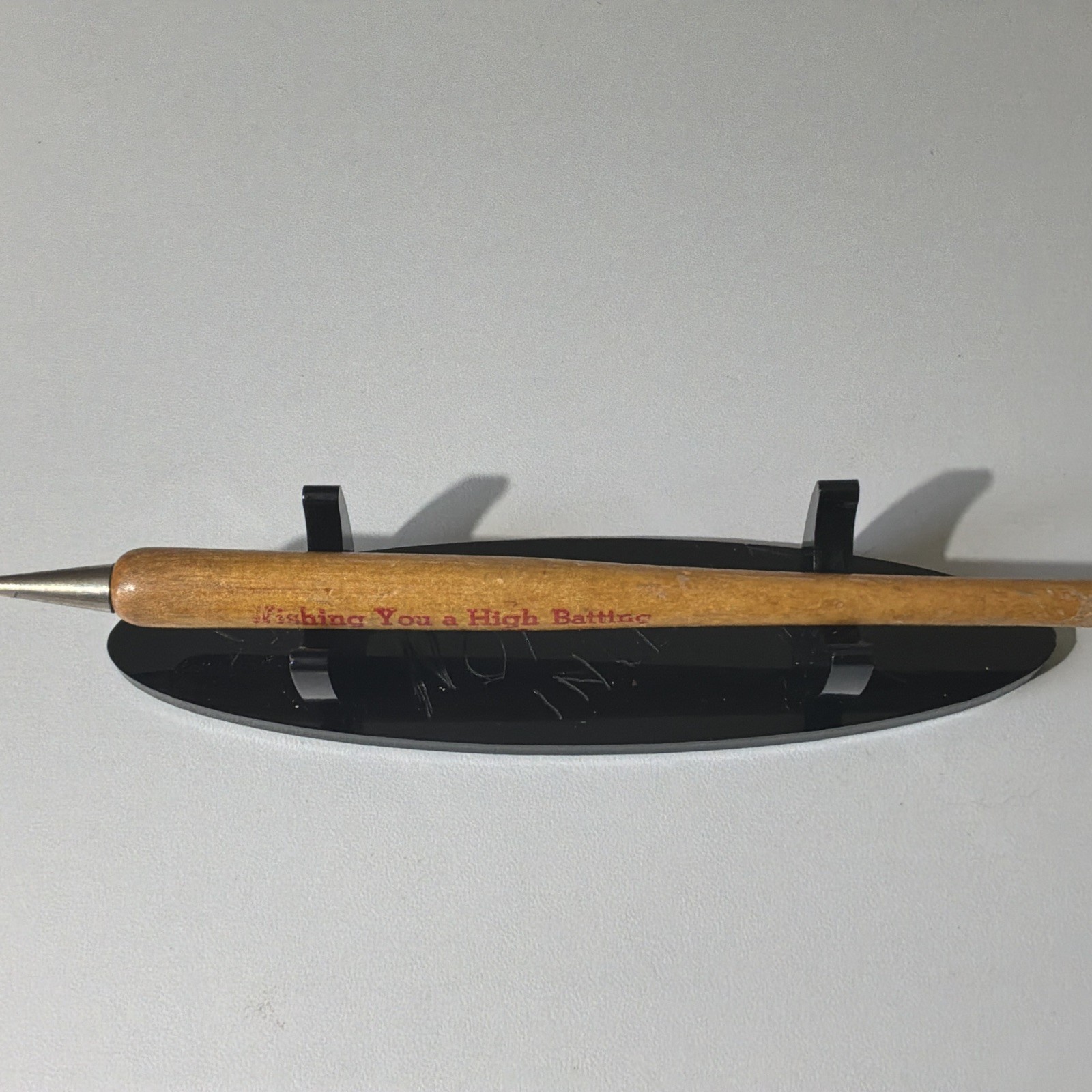 VTG 1949 Wood Bat Mechanical Pencil – Wishing You High Batting Average New Year