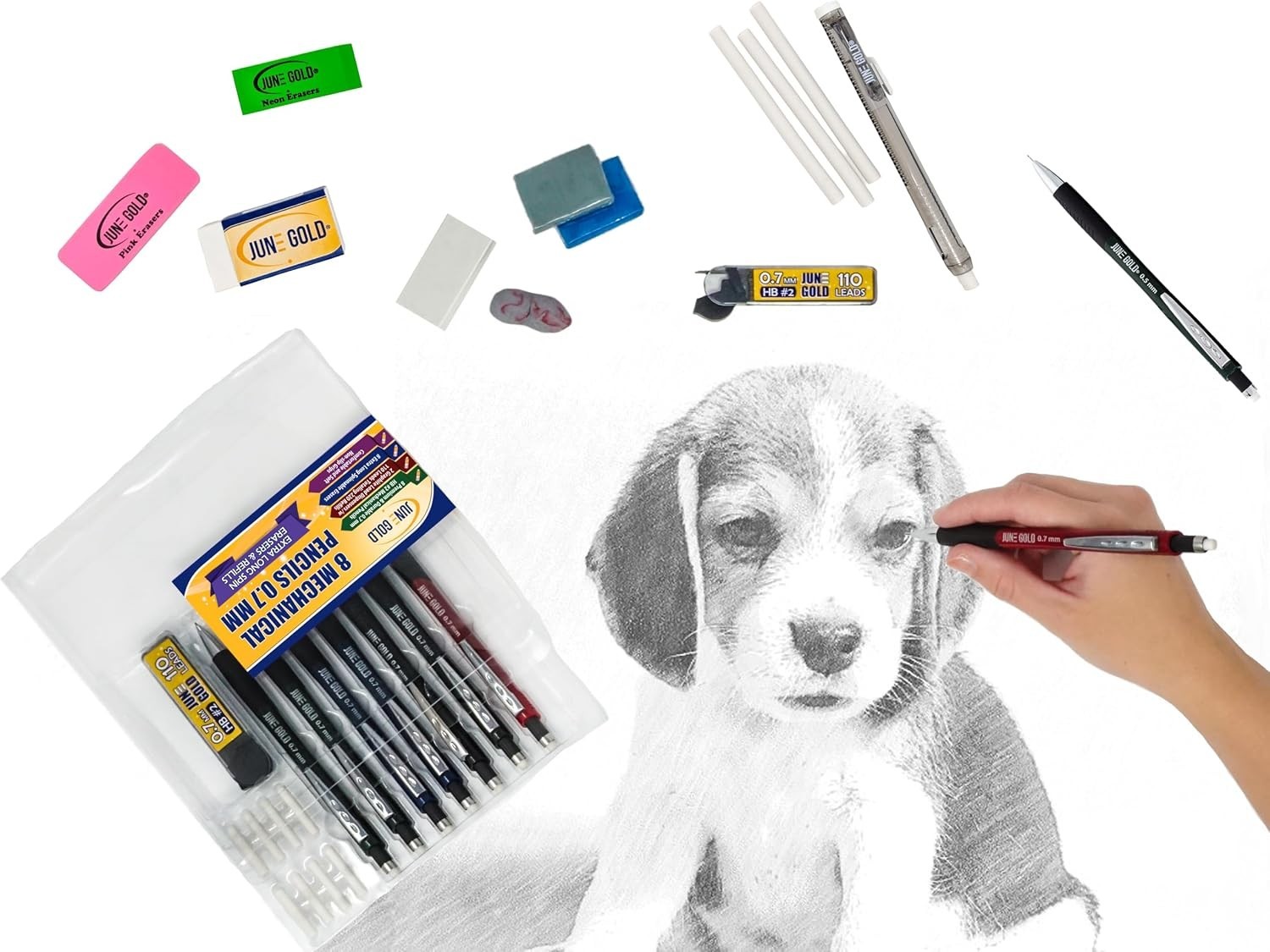 Artist’s Choice: 640 Count 0.5 mm 2B Graphite Lead Refills with Elegant Control