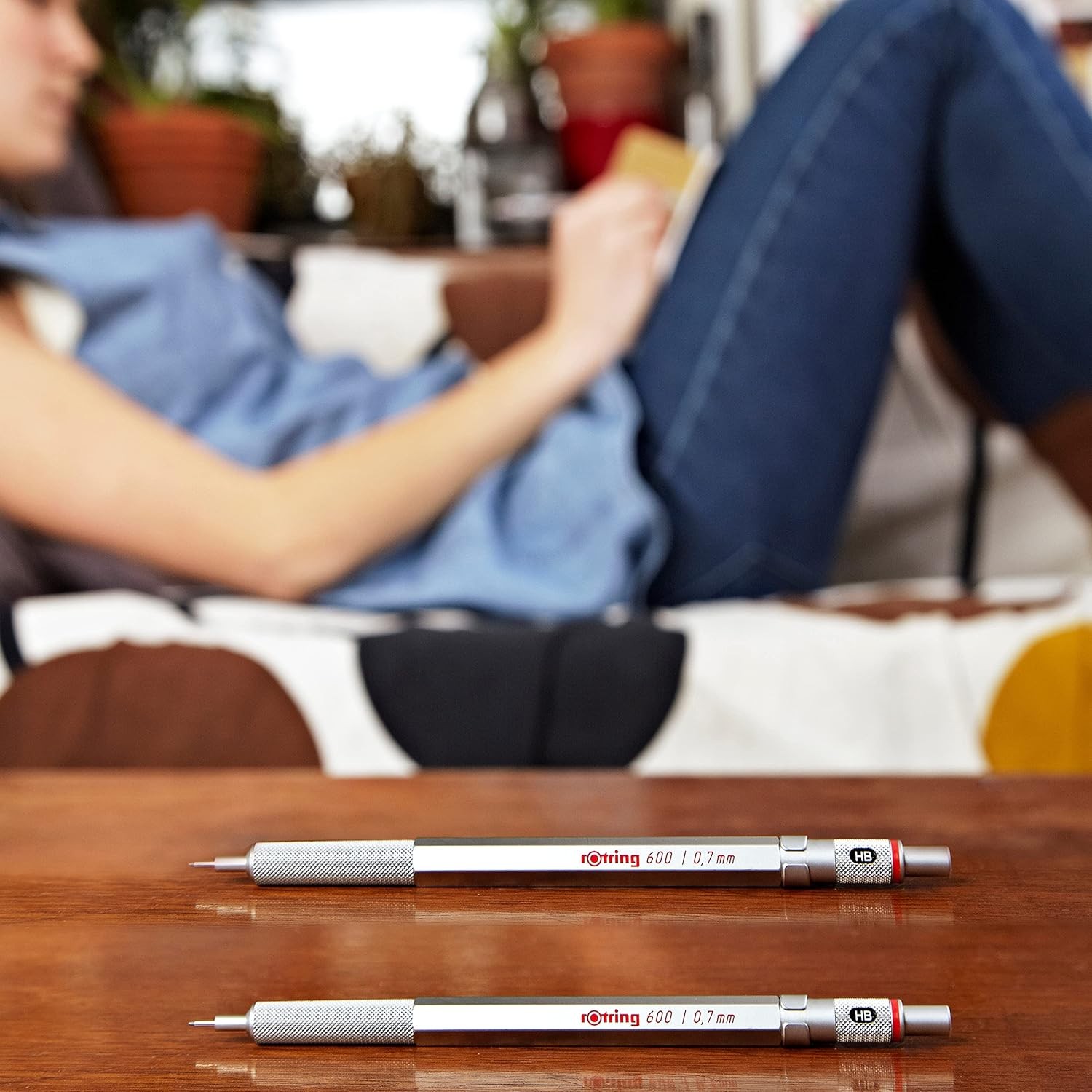 Rotring 600 Mechanical Pencil 0.5 mm, Blue Full-Metal 0.5mm,