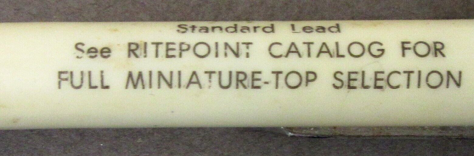 1940’s figural STEER figural Miniature Top SAMPLE Mechanical Pencil by Ritepoint