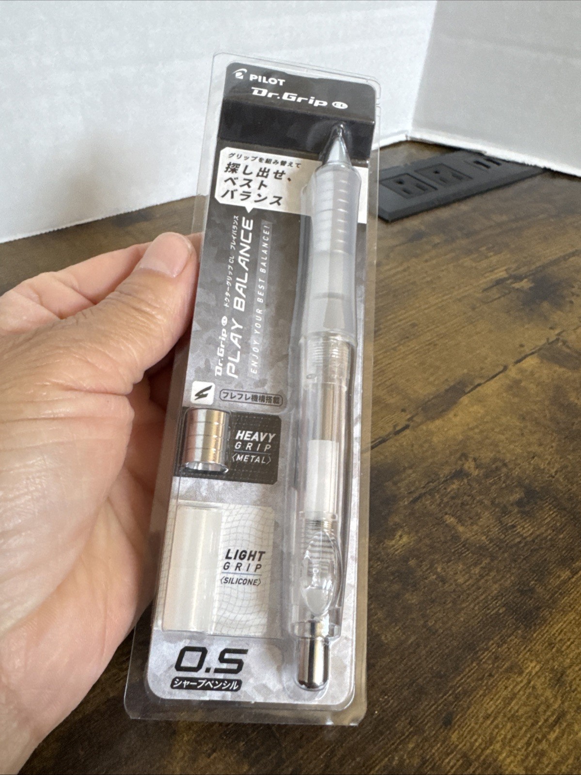 Pilot Dr Grip CL Mechanical Pencil 0.5mm New Sealed Japan Heavy Grip Metal Grey