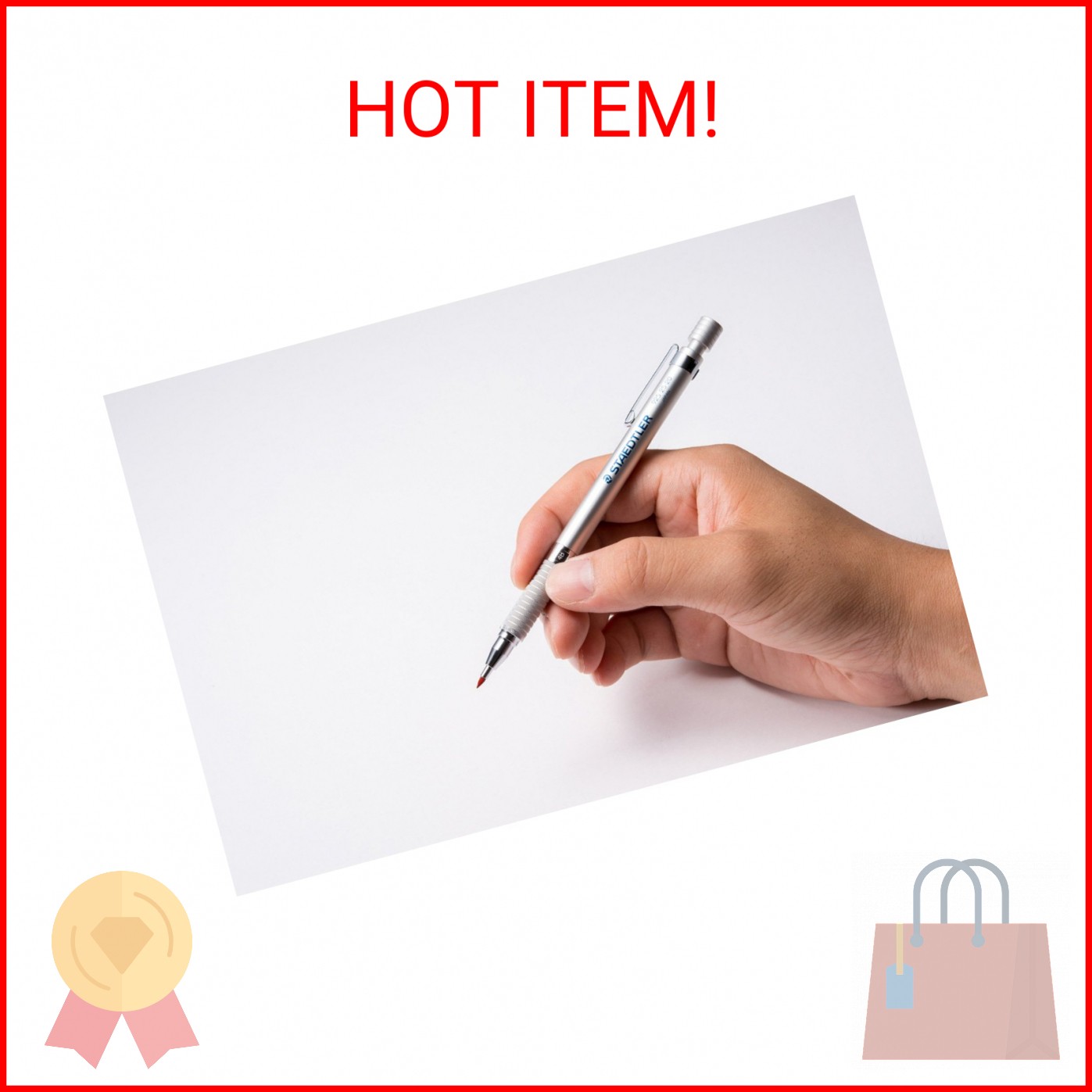 Staedtler Mars Carbon Lead, 2mm, Red, 12 Lead