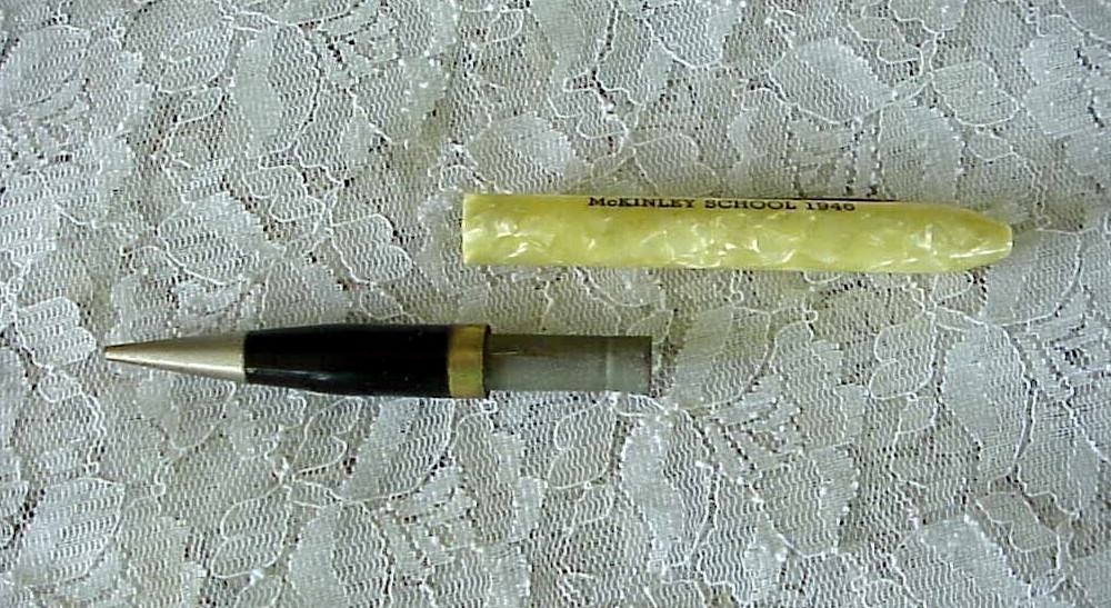 Vintage Mechanical Pencil McKinley School 1946 Bakelite/Celluloid? Works RARE