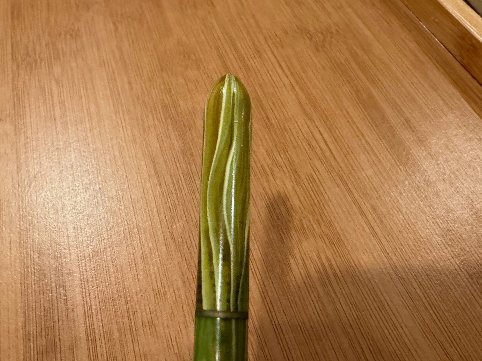 Vintage Green Striated Plastic or Celluloid Mechanical Pencil