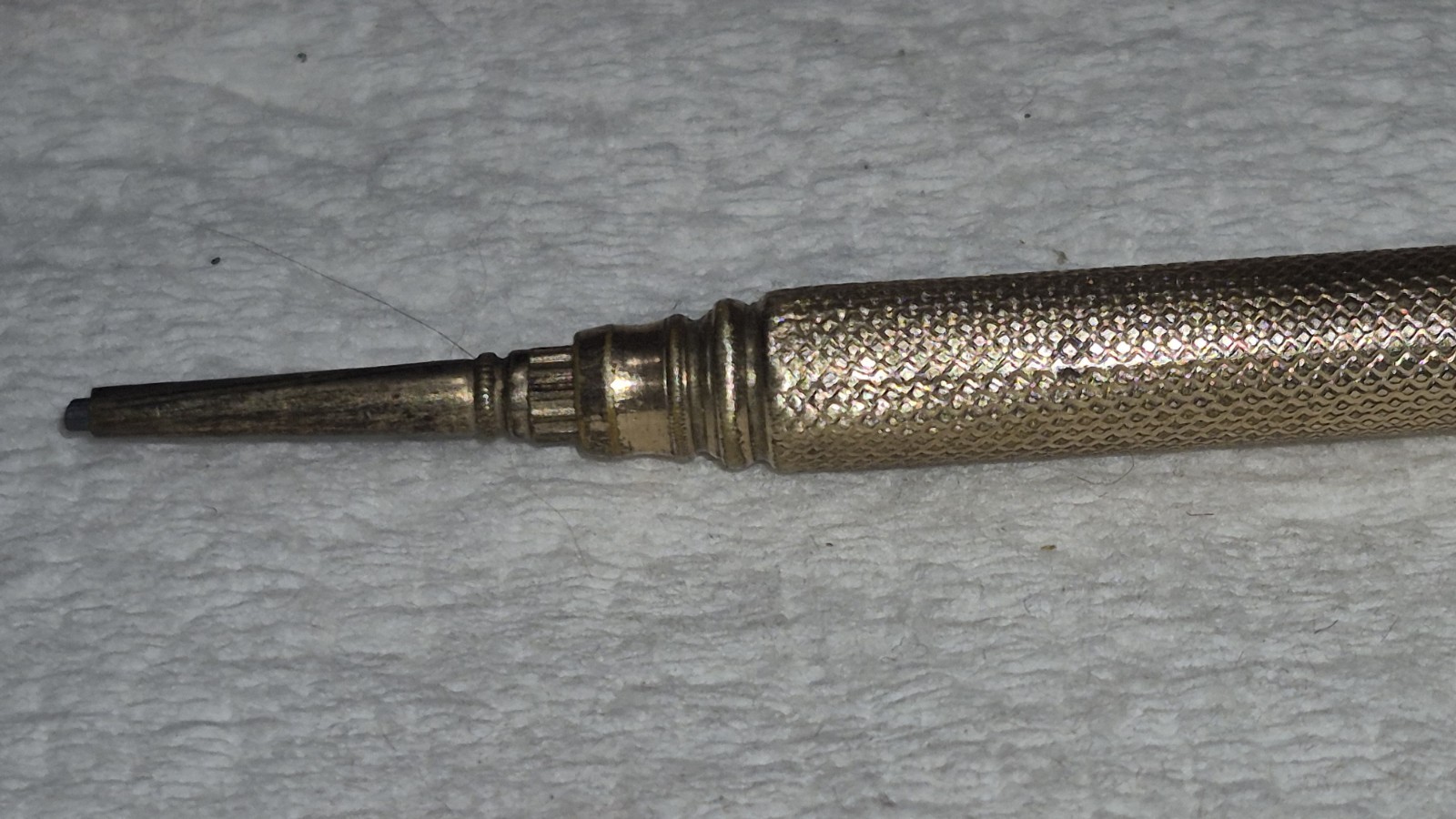 Unmarked Victorian Era Gold (Plated?) Extending Working Pencil in Original Box?