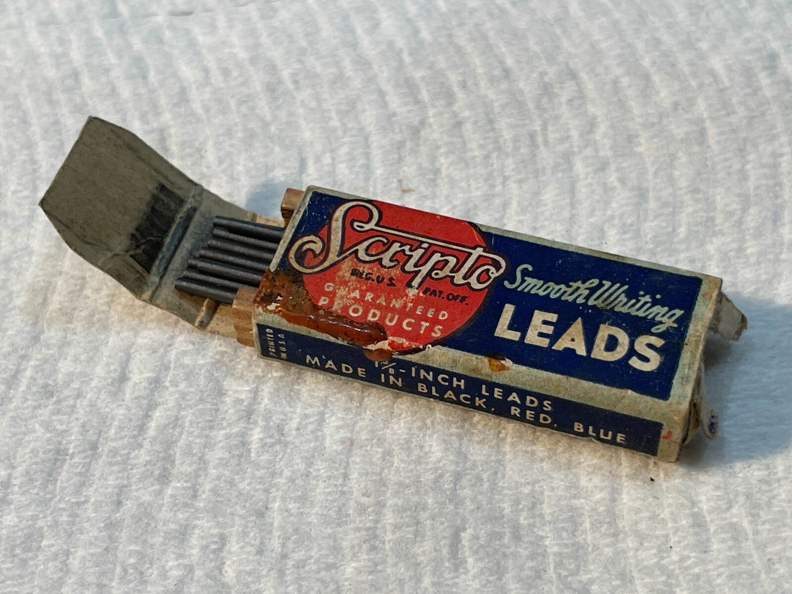 Vintage SCRIPTO Mechanical Pencil Leads – BLACK – No. 13