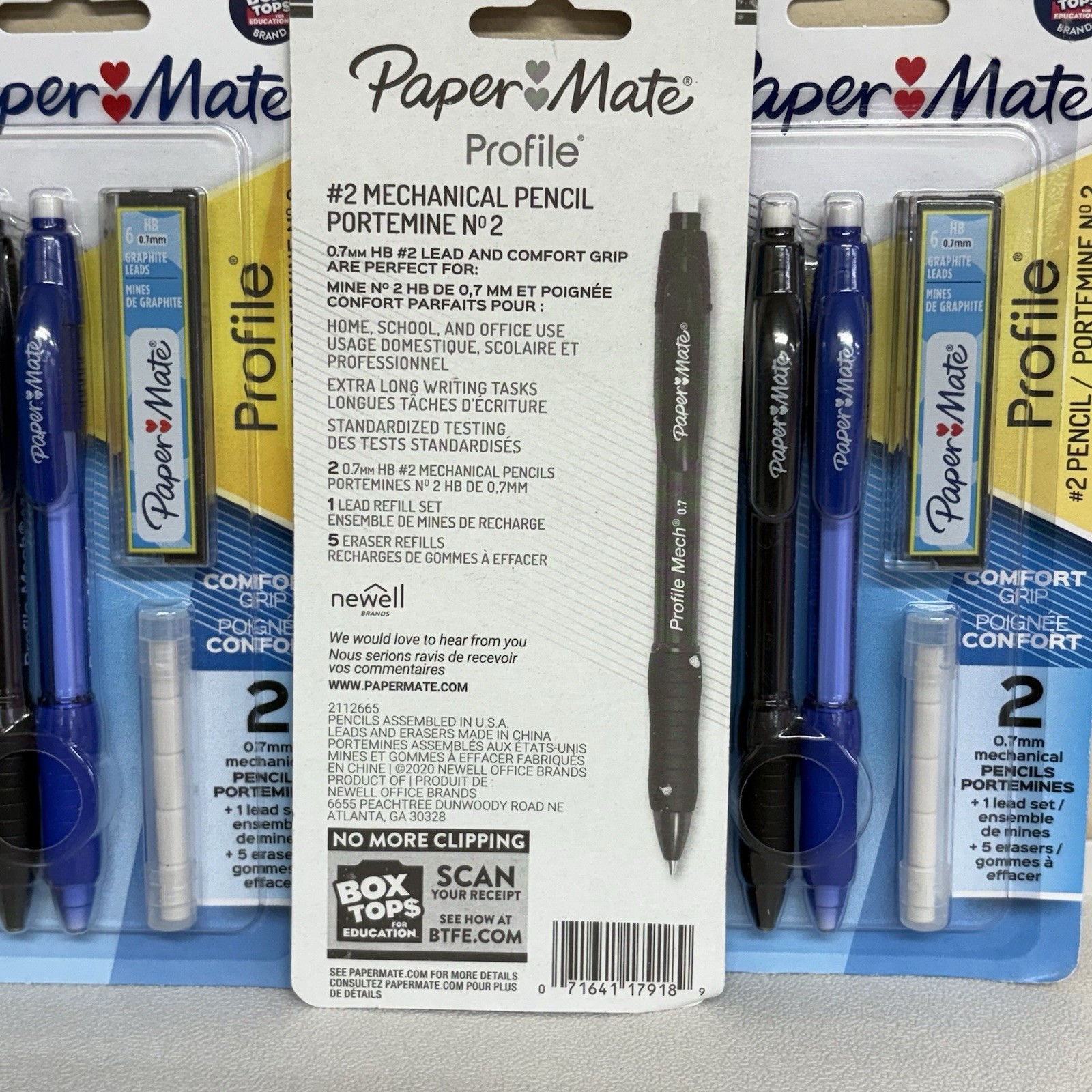 Paper Mate Mechanical Pencil 2pk 5 Eraser Refills 1 Lead Refill Set Lot Of 3