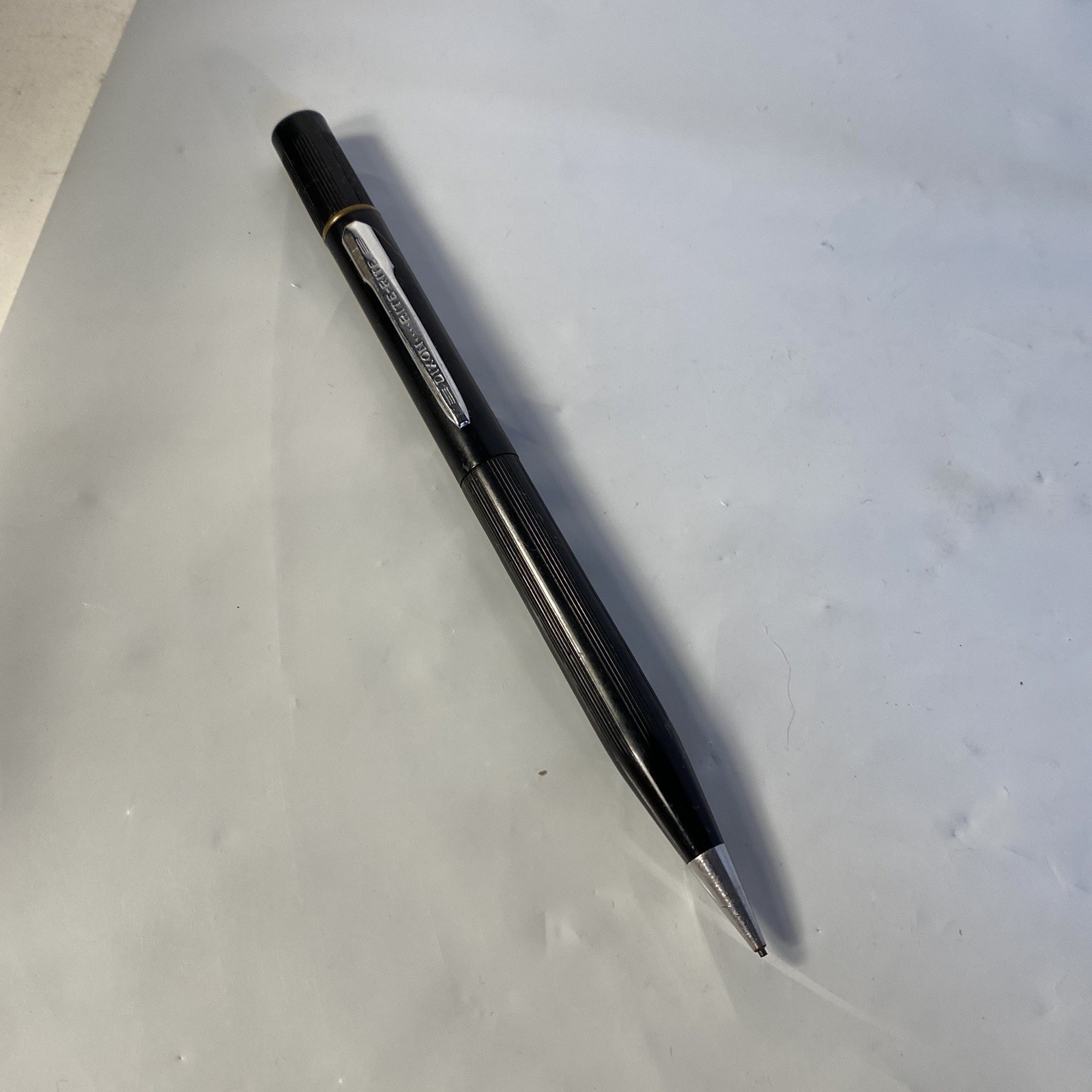 Dixon Rite-Rite Mechanical Pencil Vintage Black And Chrome 5 3/8”