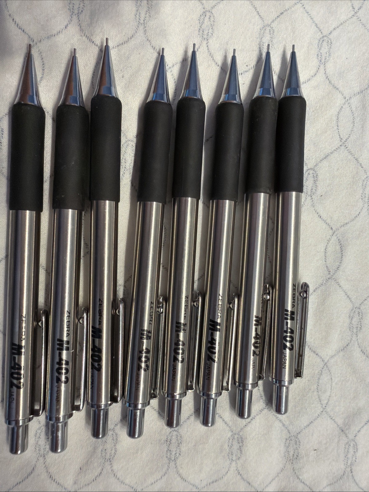 Lot Of 8 Zebra M-402 Mechanical Pencils Made In Japan