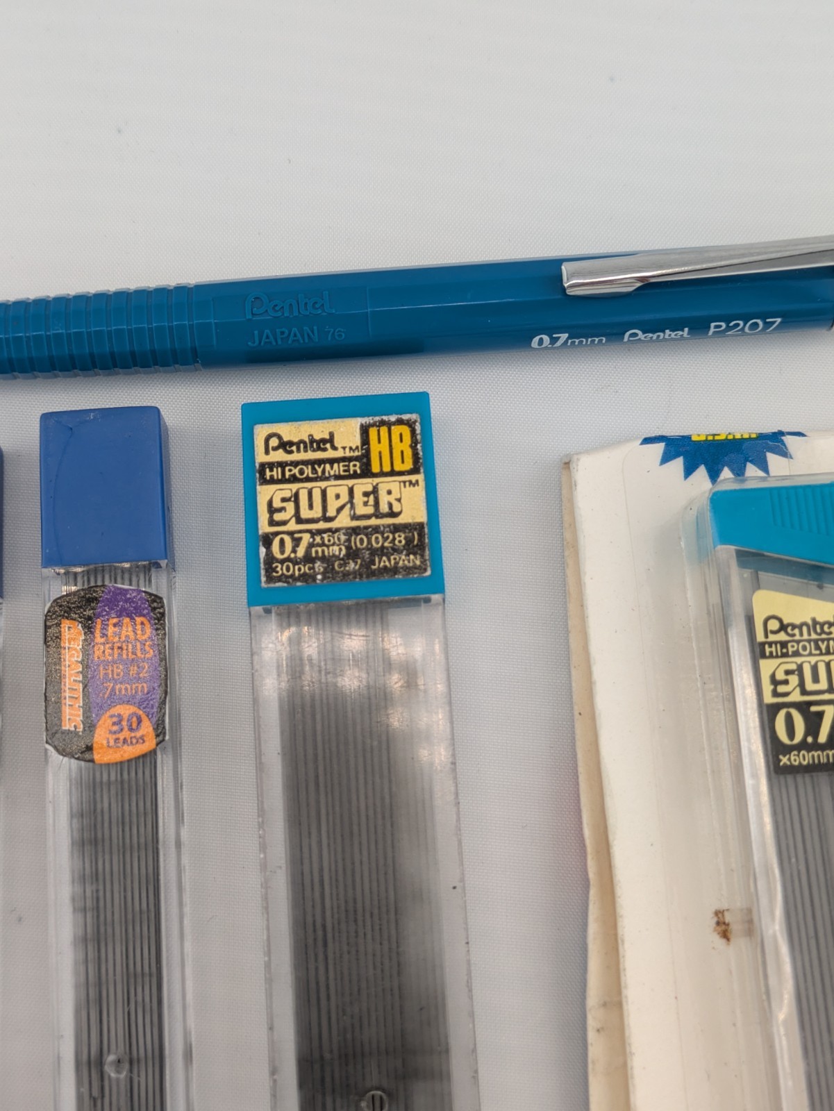 Pental P207 Mechanical Pencil .7mm Vintage Japan Reuse Extra Lead BTS Works