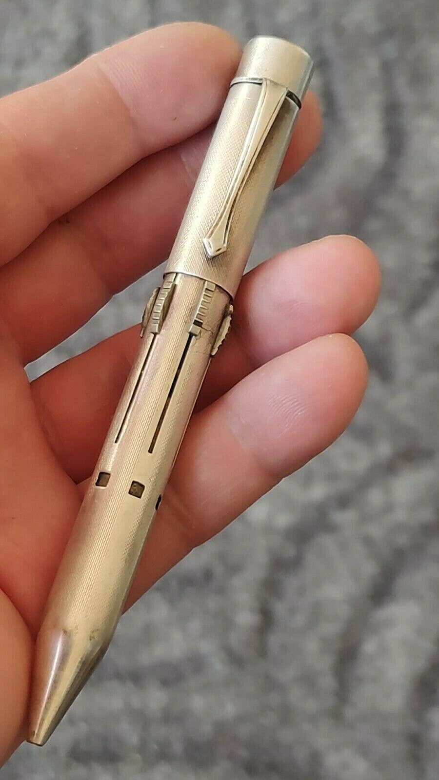 🔴Vintage FEND 900 Solid Silver 6-Colour Mechanical Pencil 1930s EXTRA RARE🔴