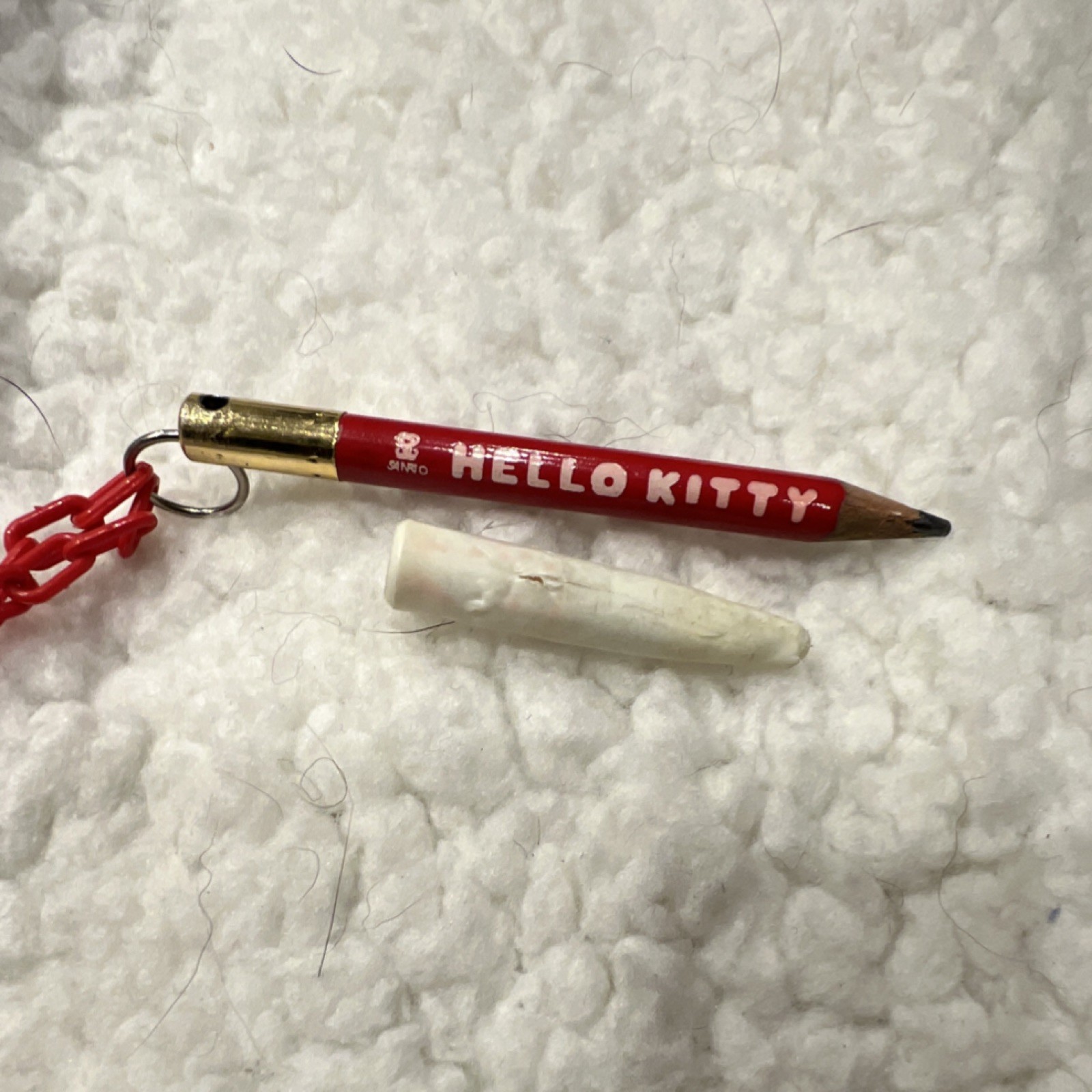 Sanrio Hello Kitty Vintage Mechanical Pencil & Writing Board Set 1976 Red