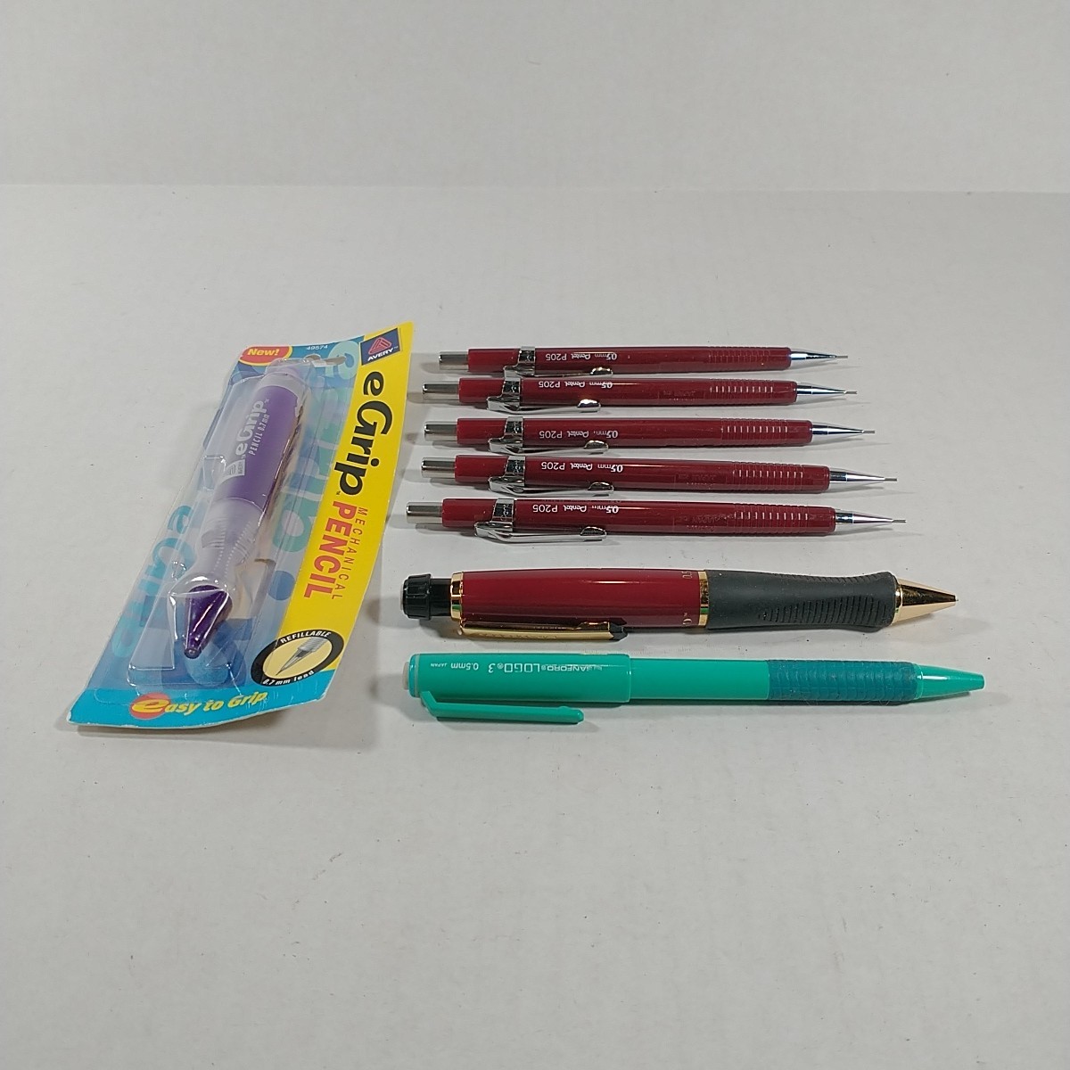 Pentel Mechanical Pencils Lot of 5 P205 + 2 Sanford & 1 Avery Lot Of 8 Japan