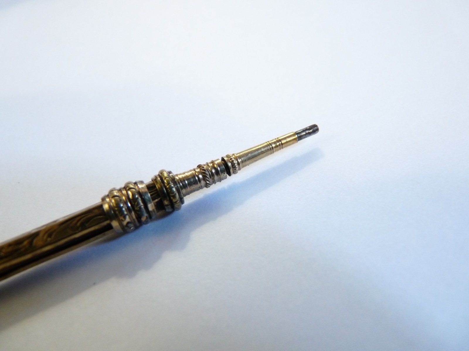 Antique Vintage Victorian Era 14k Gold Filled Propelling Pencil Machanical