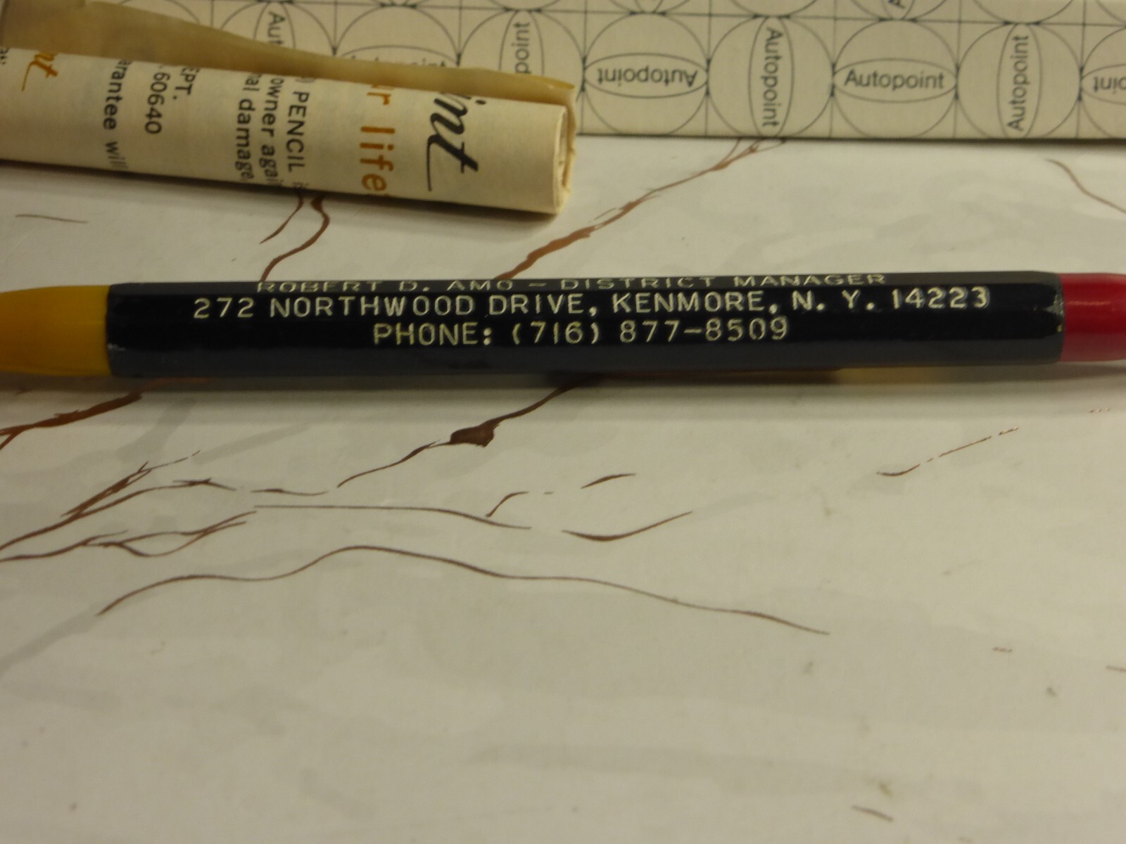 Vintage Circa 1969 Autopoint Sales Giveaway 0.5mm/0.9mm Mechanical Pencil #3108