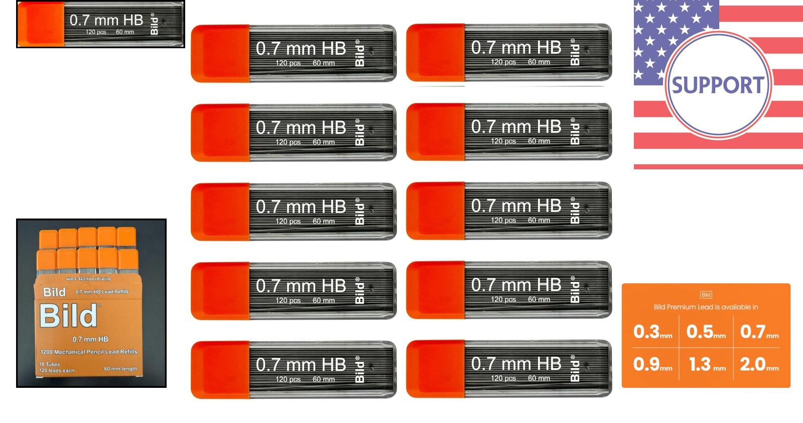 Smooth-Flowing 0.7 mm HB Mega Lead Refills – Perfect for Writing and Coloring