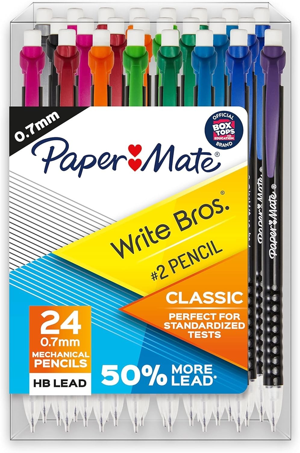 0.7mm Mechanical Pencils with Comfort Grip – 24 Pcs Perfect for Tests