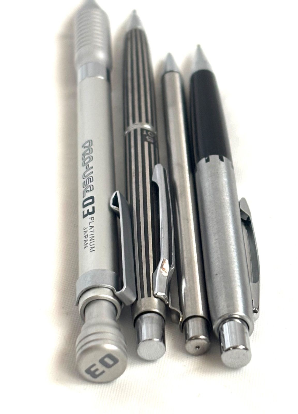 Mechanical pencil set of 4 Platinum Pro Youth 0.3mm/Pilot/Sakura Stationery