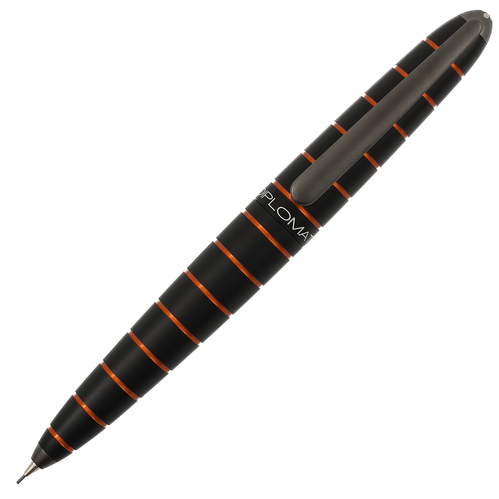 Diplomat Elox Ring Mechanical Pencil 0.7 mm Black Orange