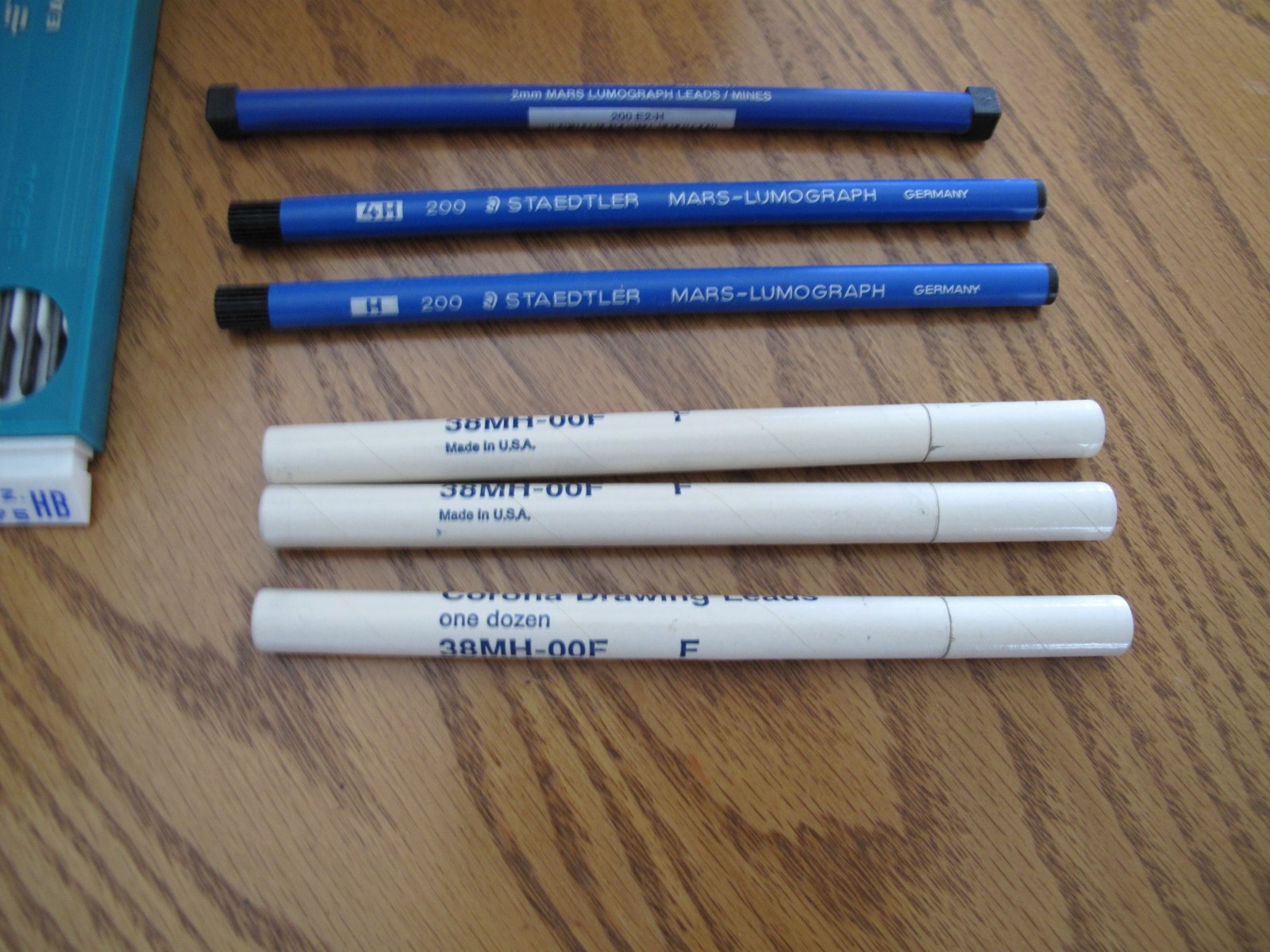 Berol EAGLE Turquoise & Staedtler Mars Teledyne Post Drawing Pencil Lead Lot NEW
