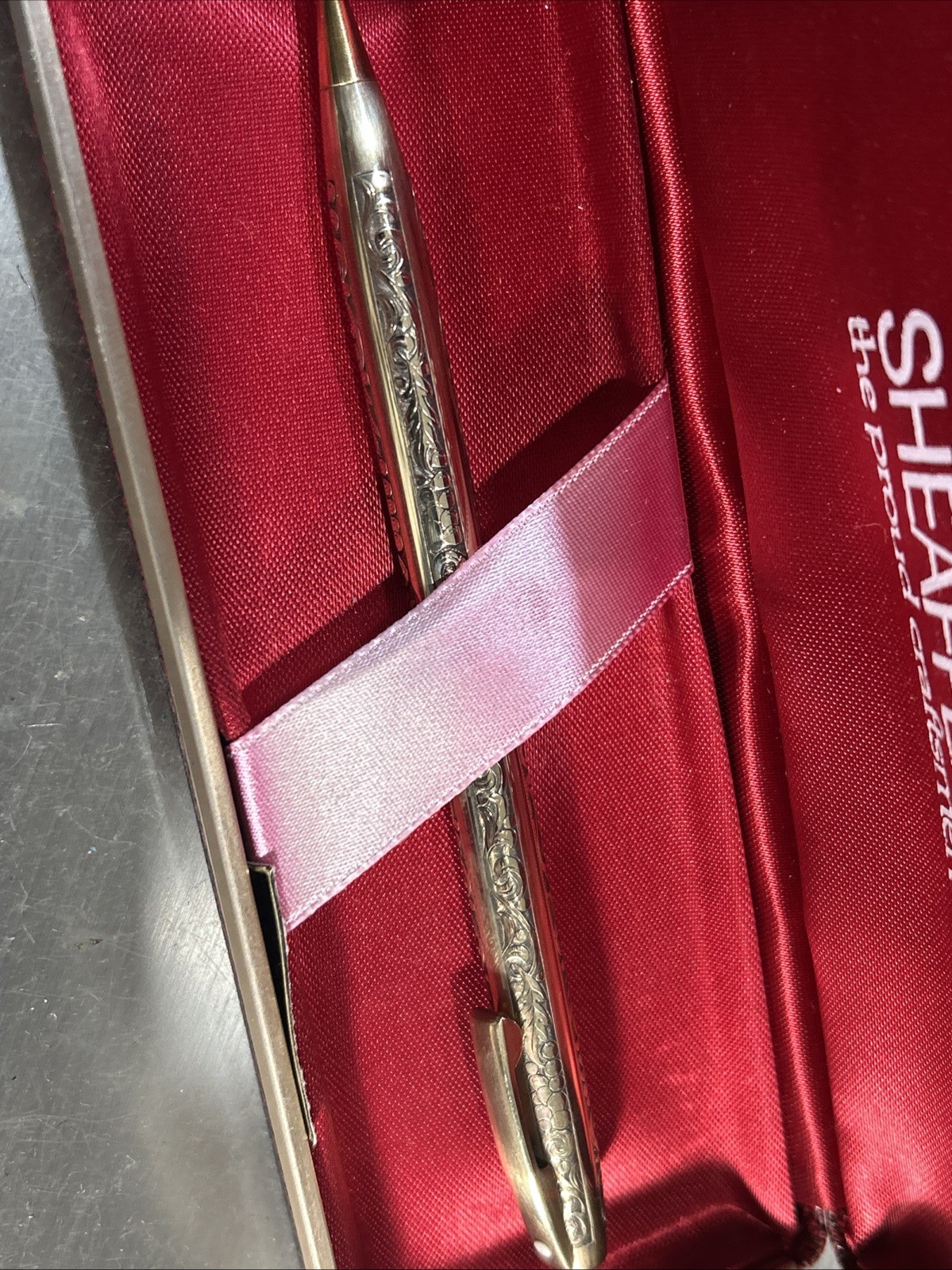 Vintage Sheaffer 12k Gold Filled Mechanical Pencil Zoom In! See Pics! Floral