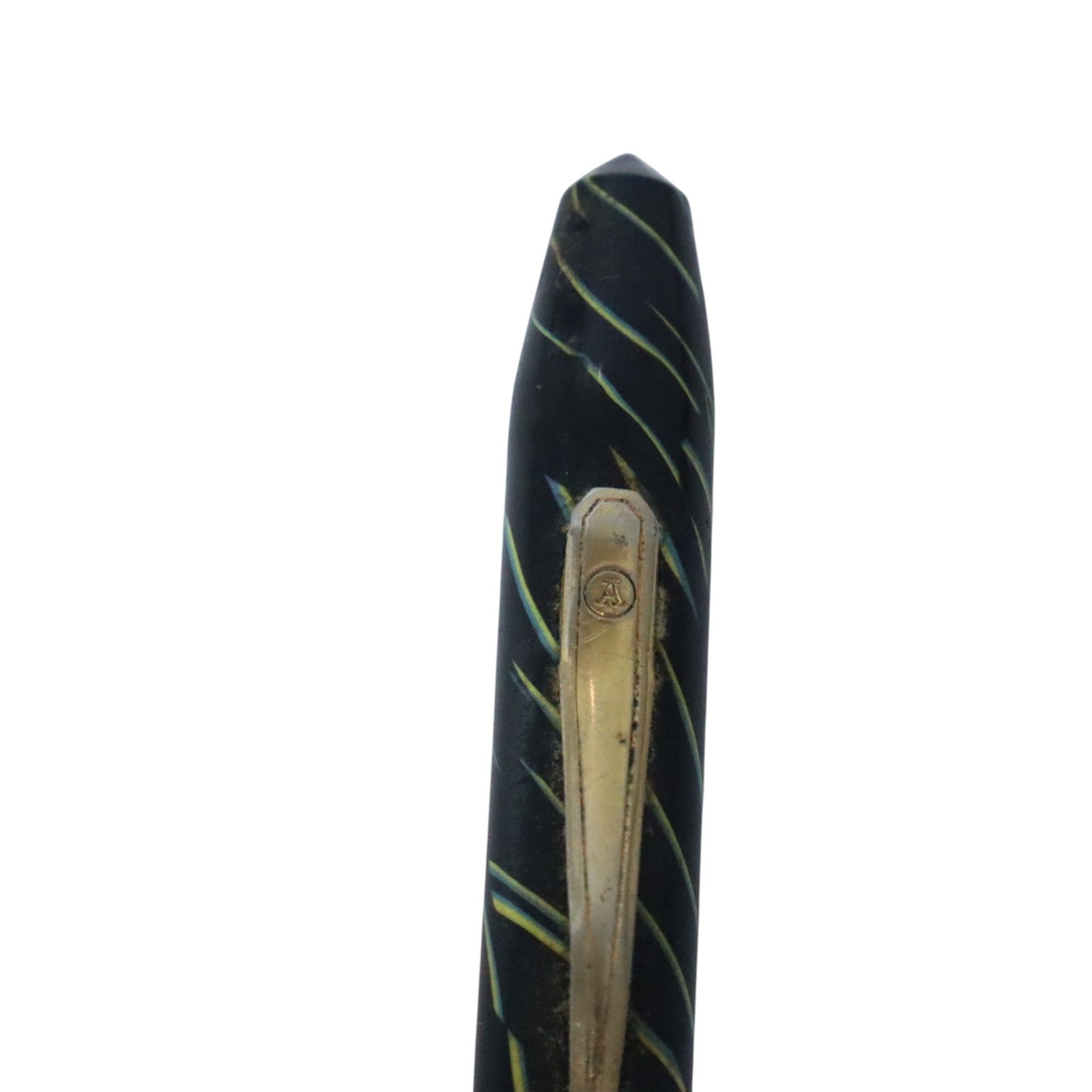 Vintage Arnold Pen Co Mechanical Pencil Fountain Pen Gold Black Twist Design