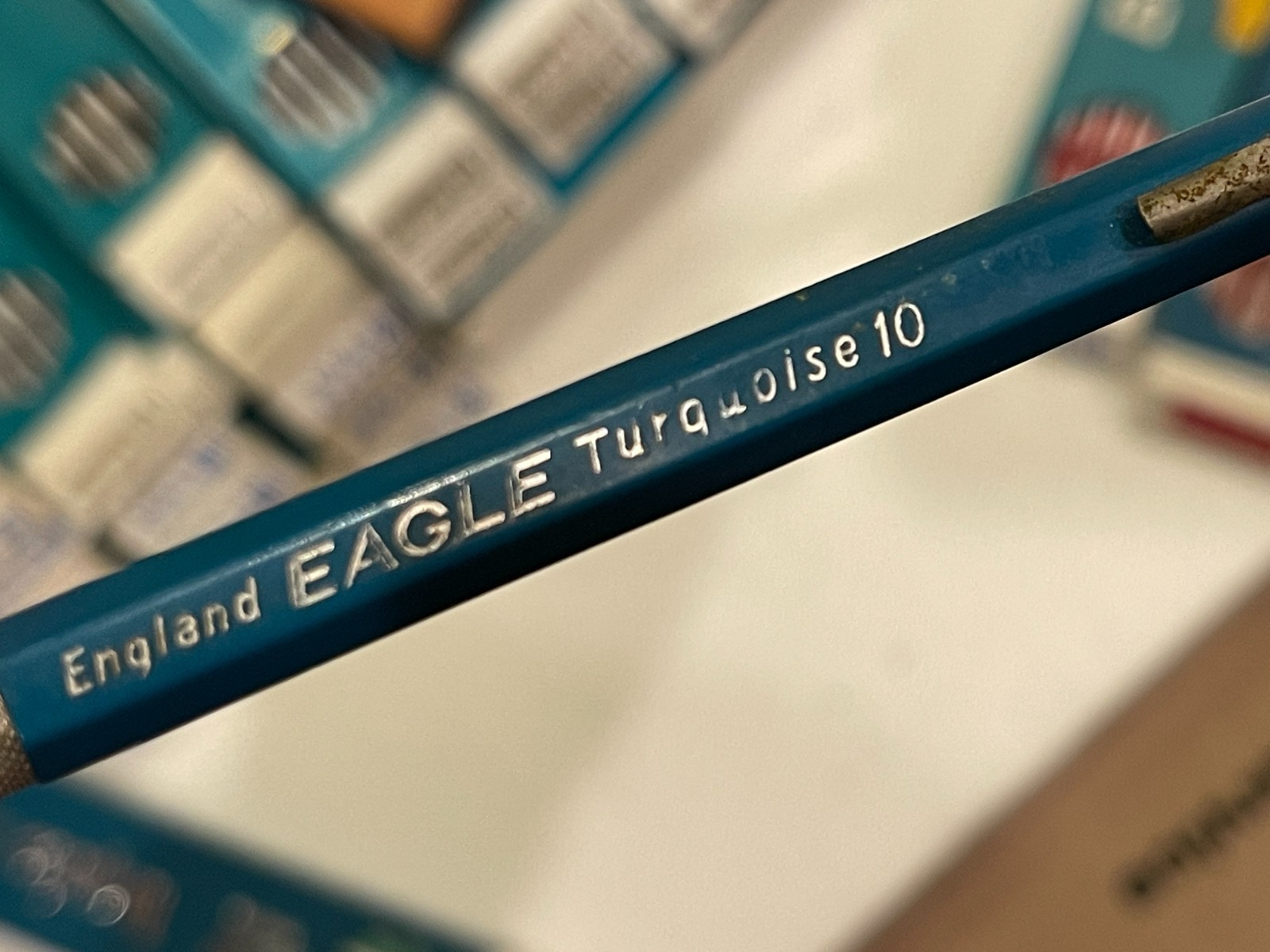 Vtg Eagle Berol Turquoise Drawing Leads 30 Box Mega Lot 2375 /2376 & Lead Holder