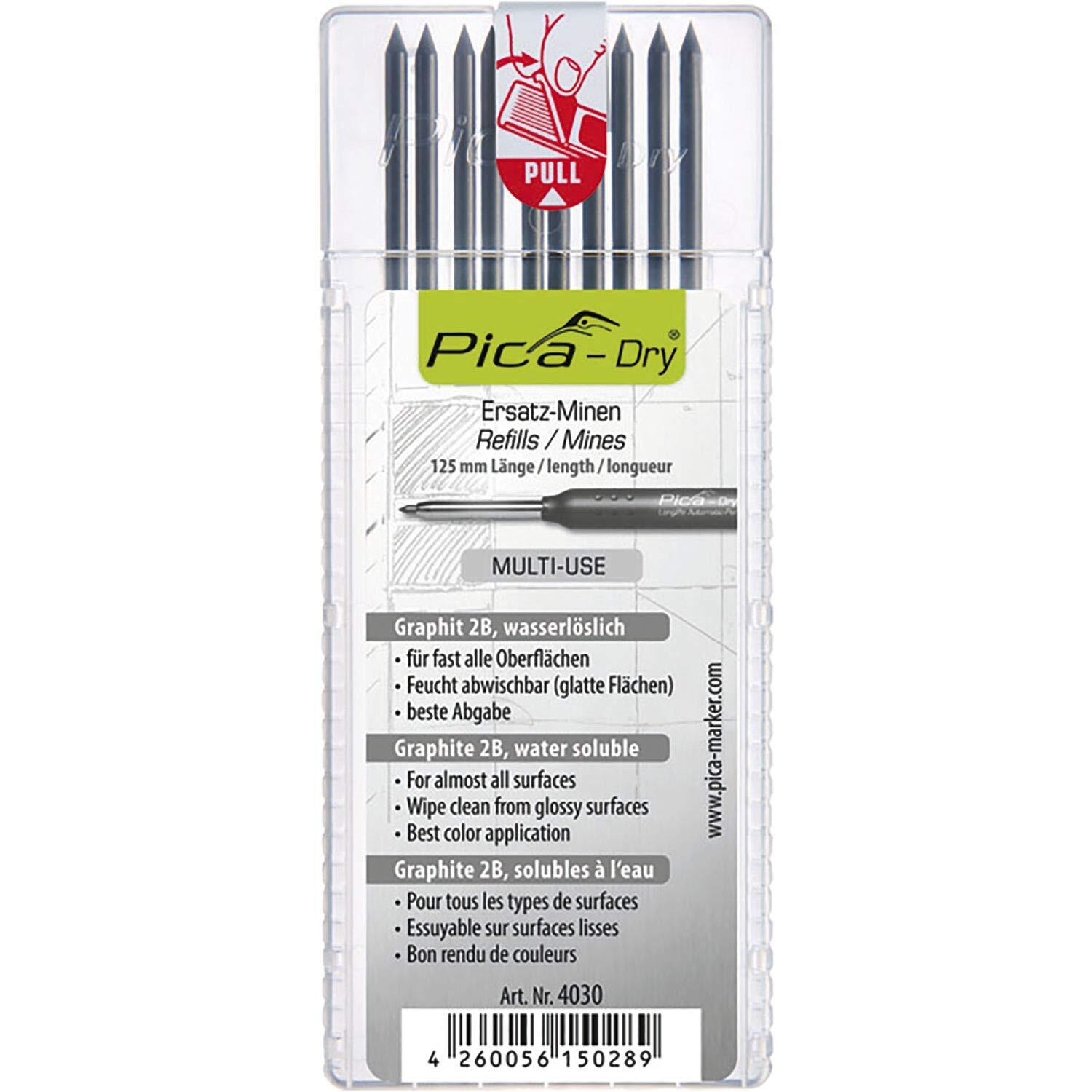 Pica Dry Graphite Refill, 4030 10 Pack